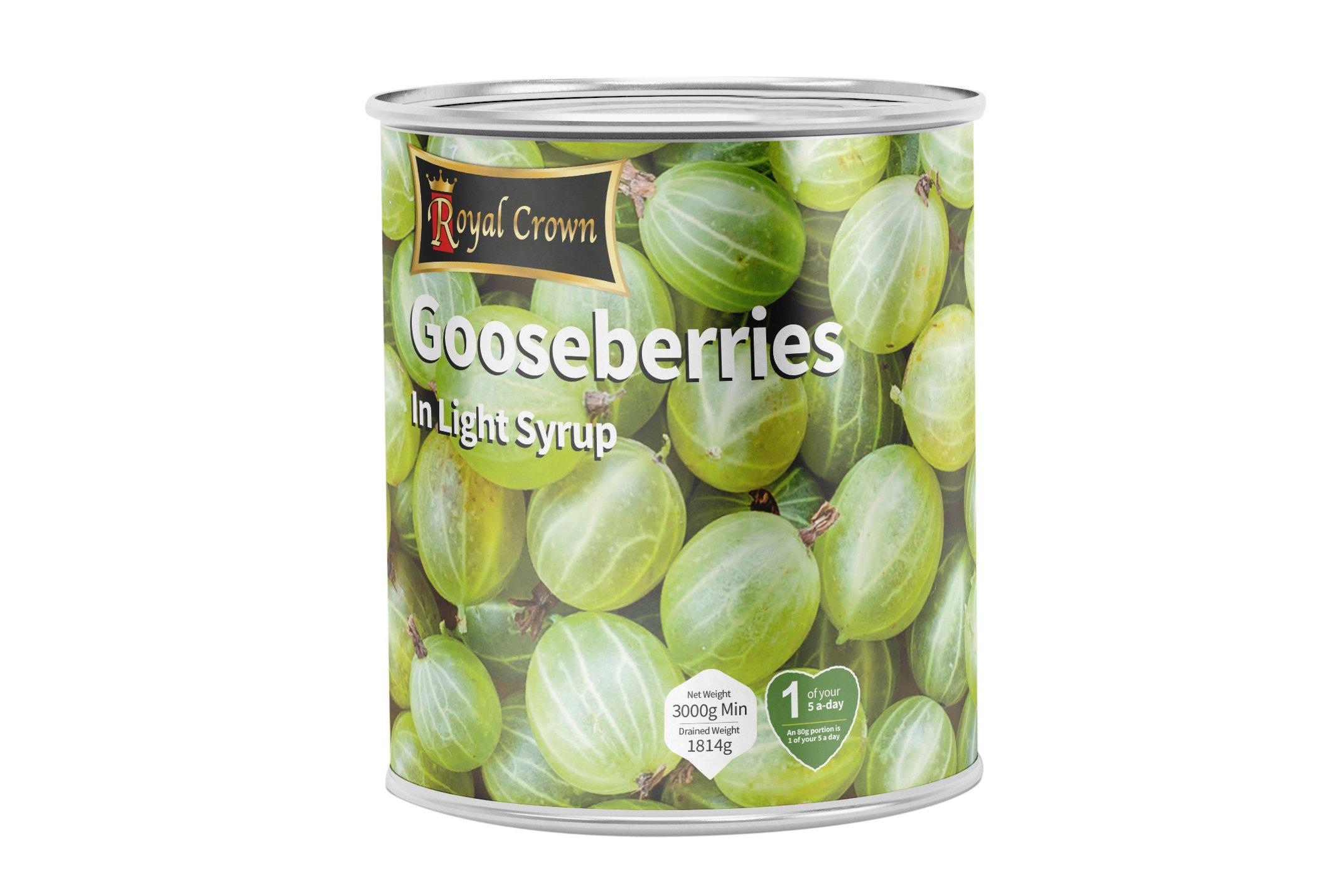 Royal Crown Gooseberries in Light Syrup