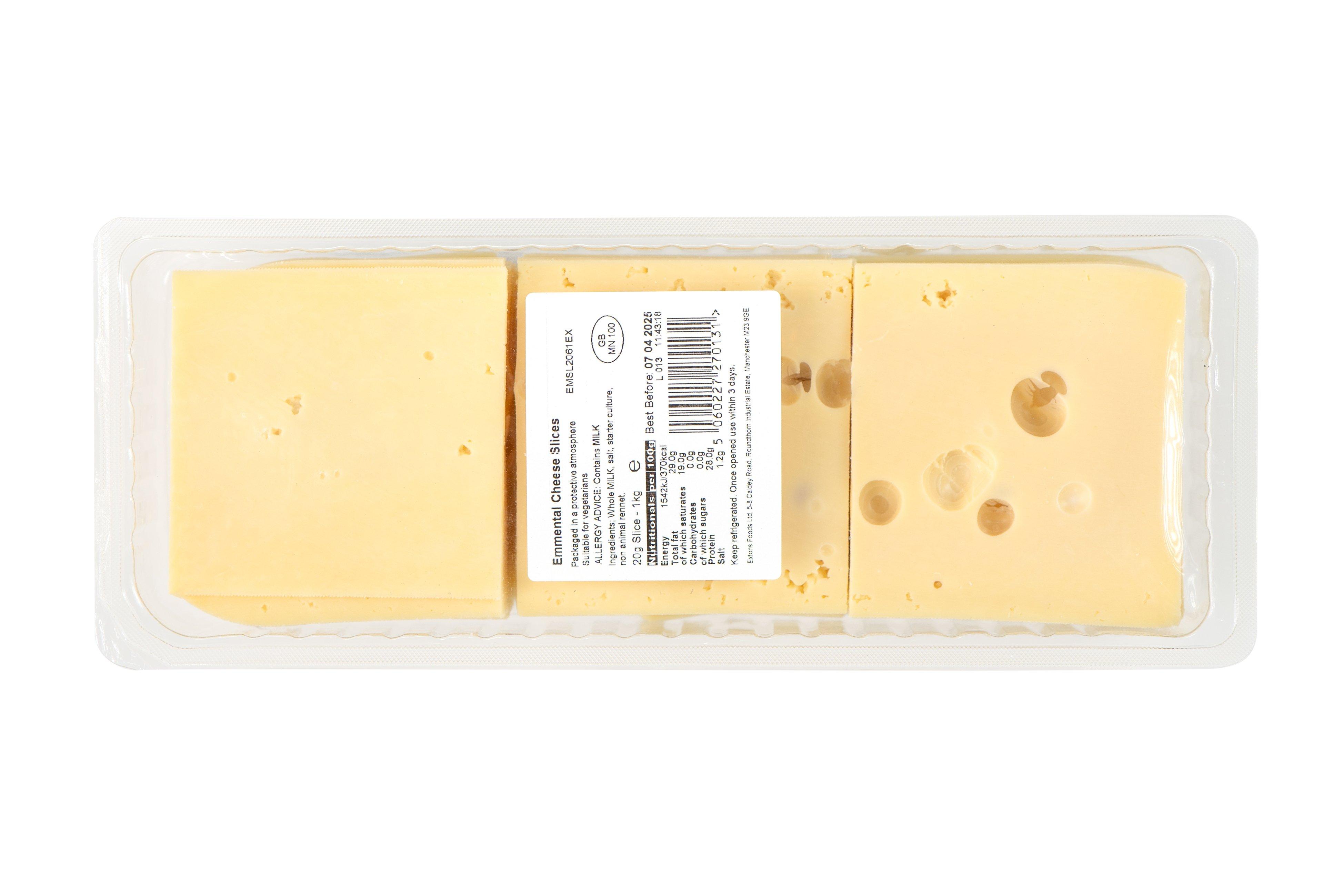 Extons Emmental Cheese Slices