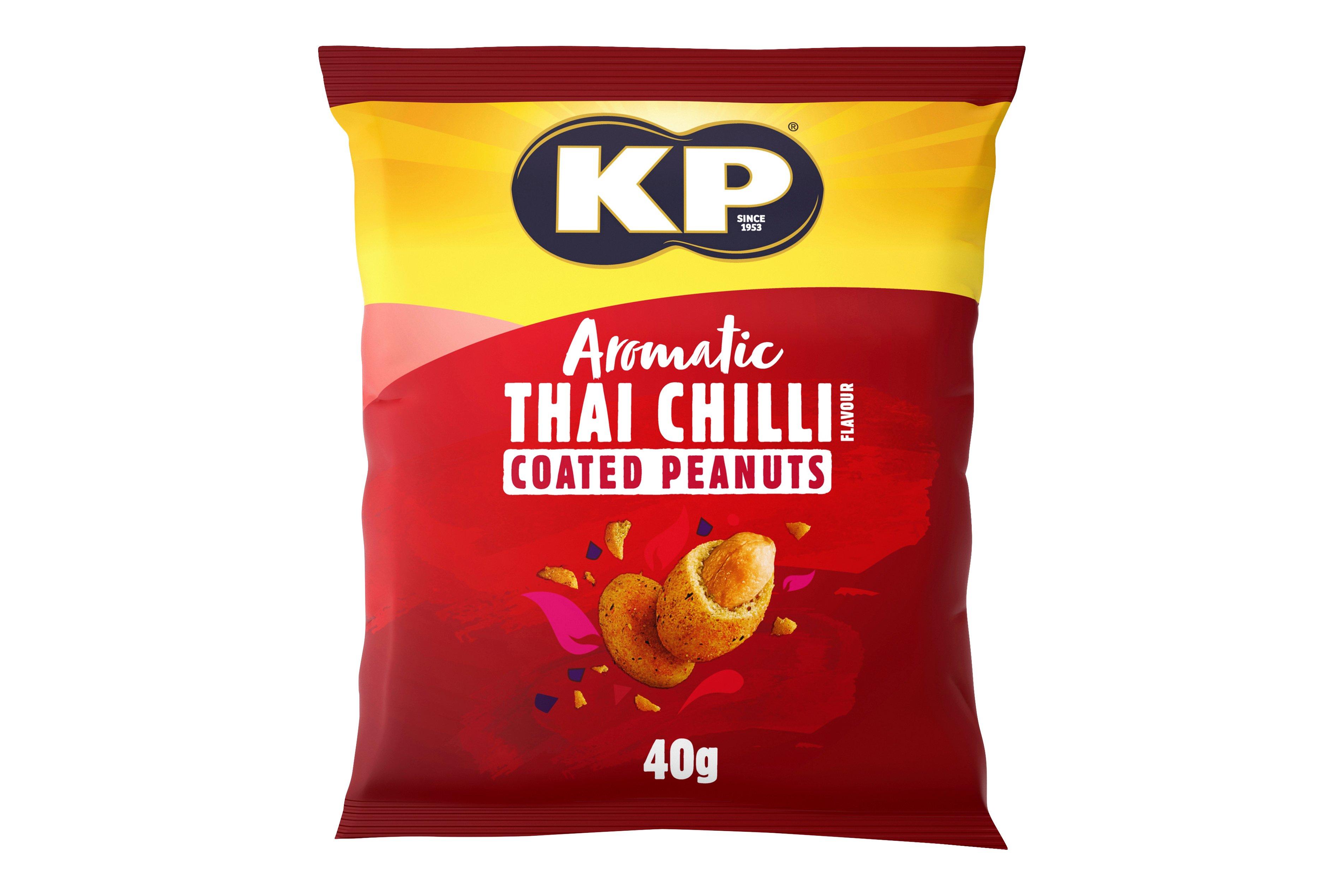 KP Aromatic Thai Chilli Coated Peanuts 40g (Pubcard)