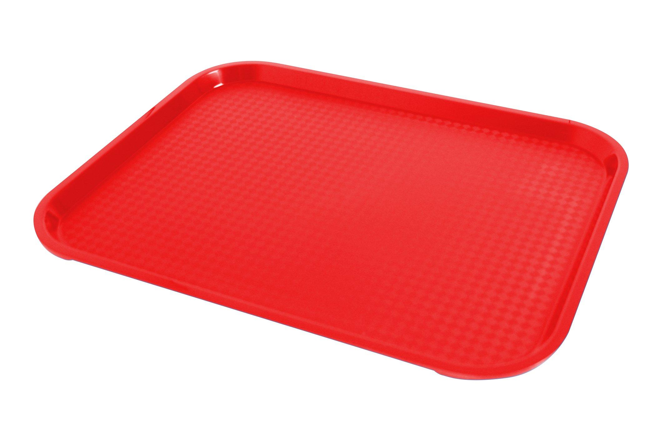 Red Fast Food Tray 455x355mm