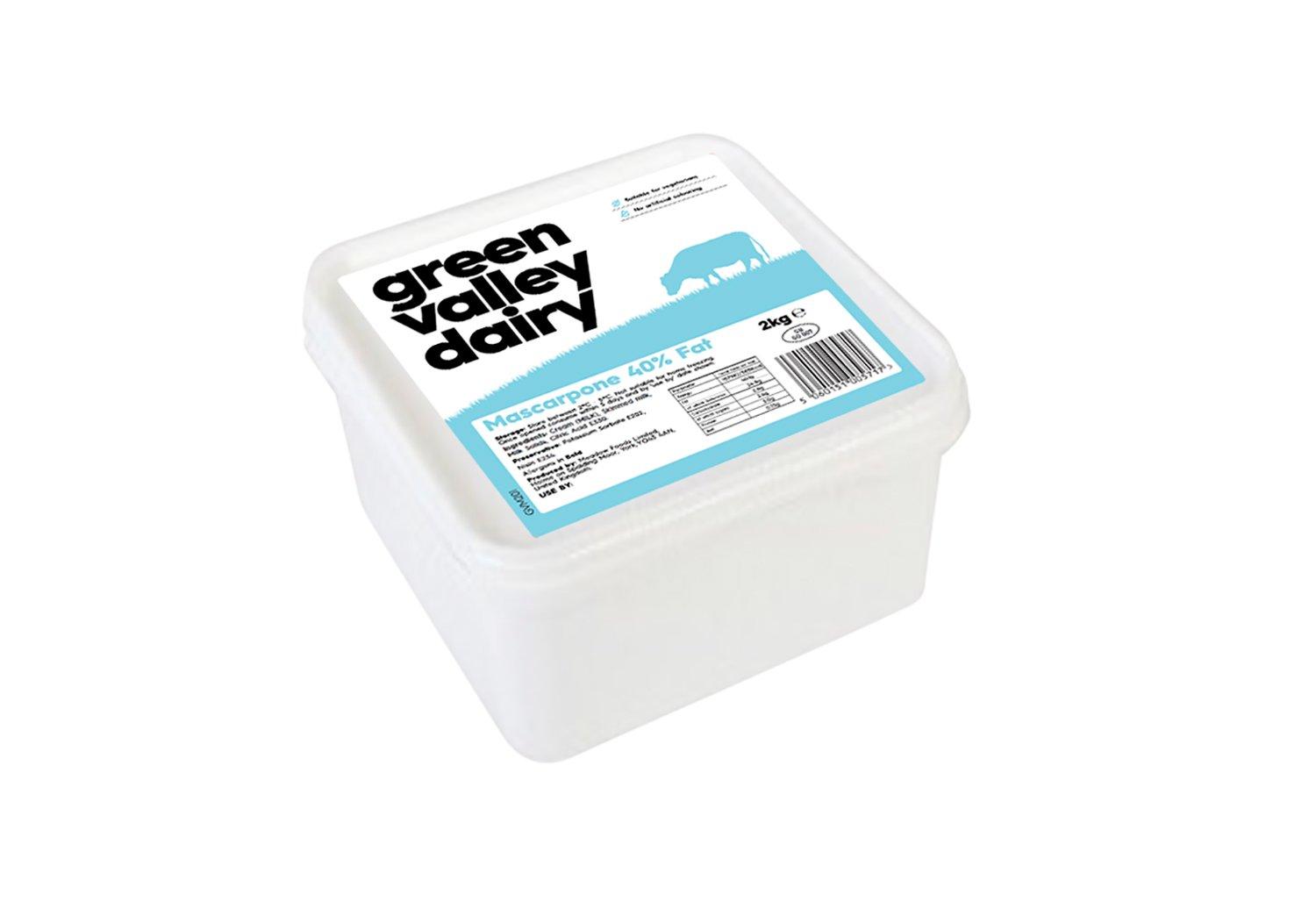 Green Valley Dairy Mascarpone 40% Fat - 2kg Tub