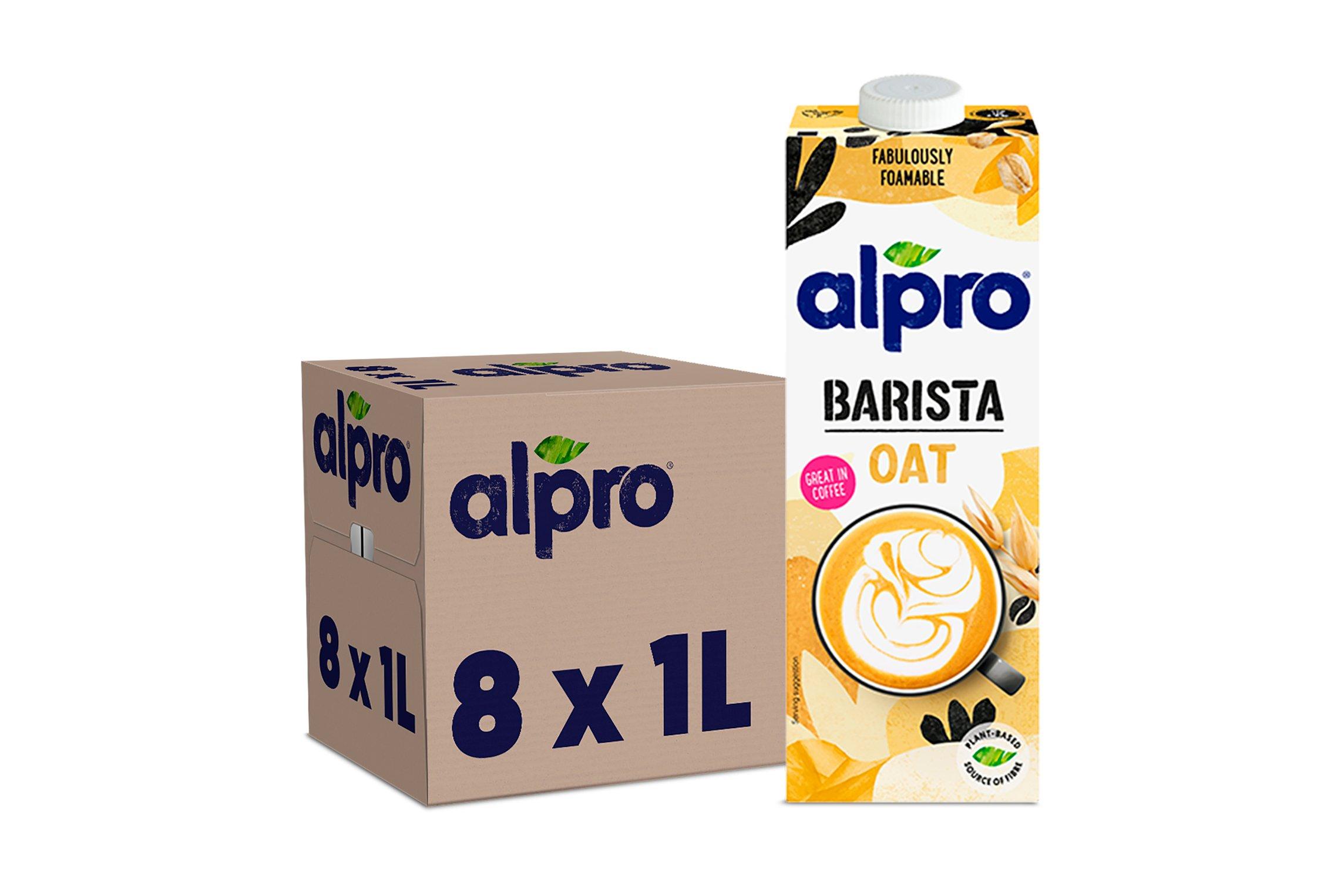 Alpro Barista Foamable Oat Plant-Based Long Life Drink, Vegan & Dairy Free, 1L