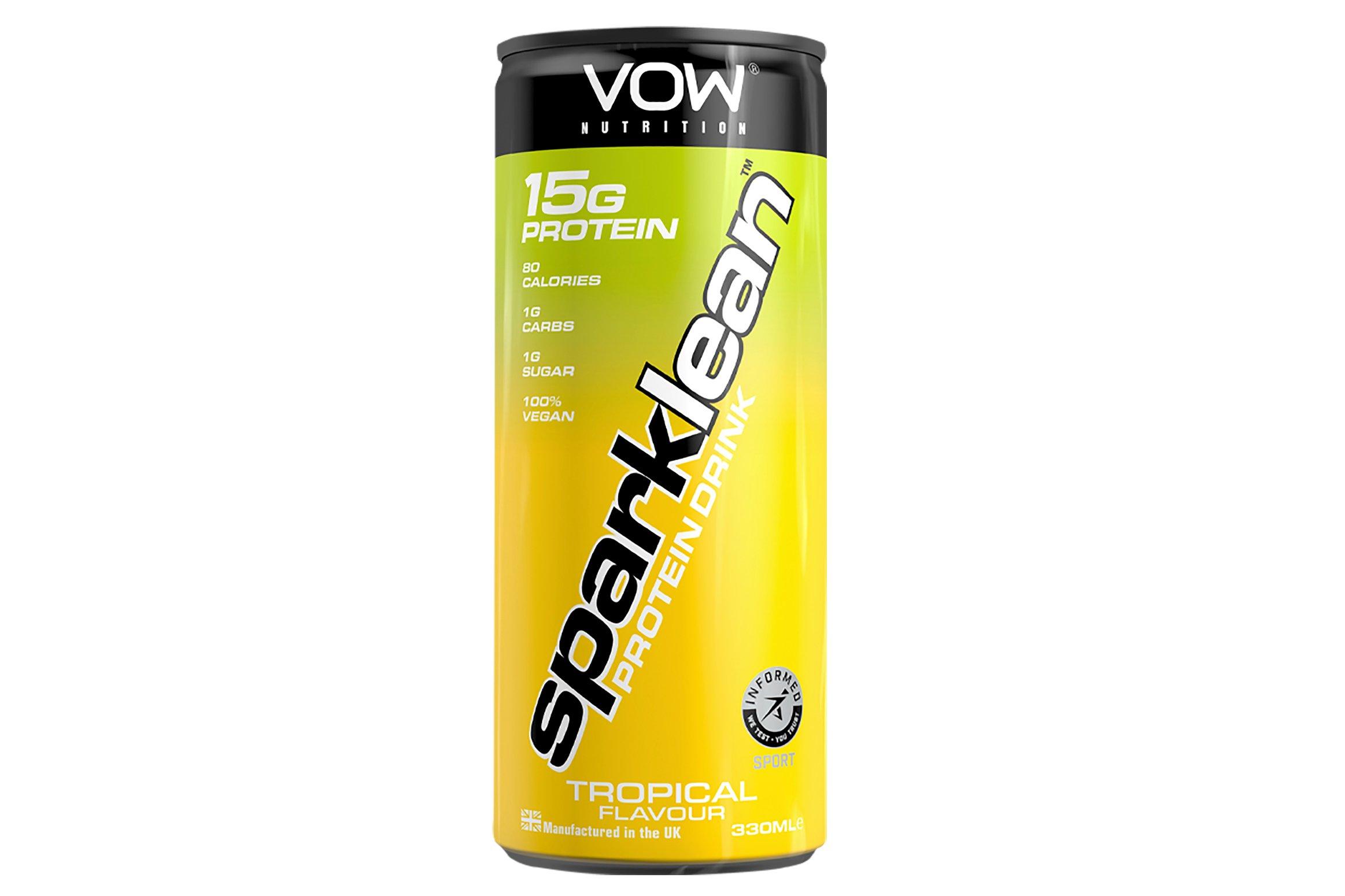 VOW Sparklean Tropical Protein Drink 330ml