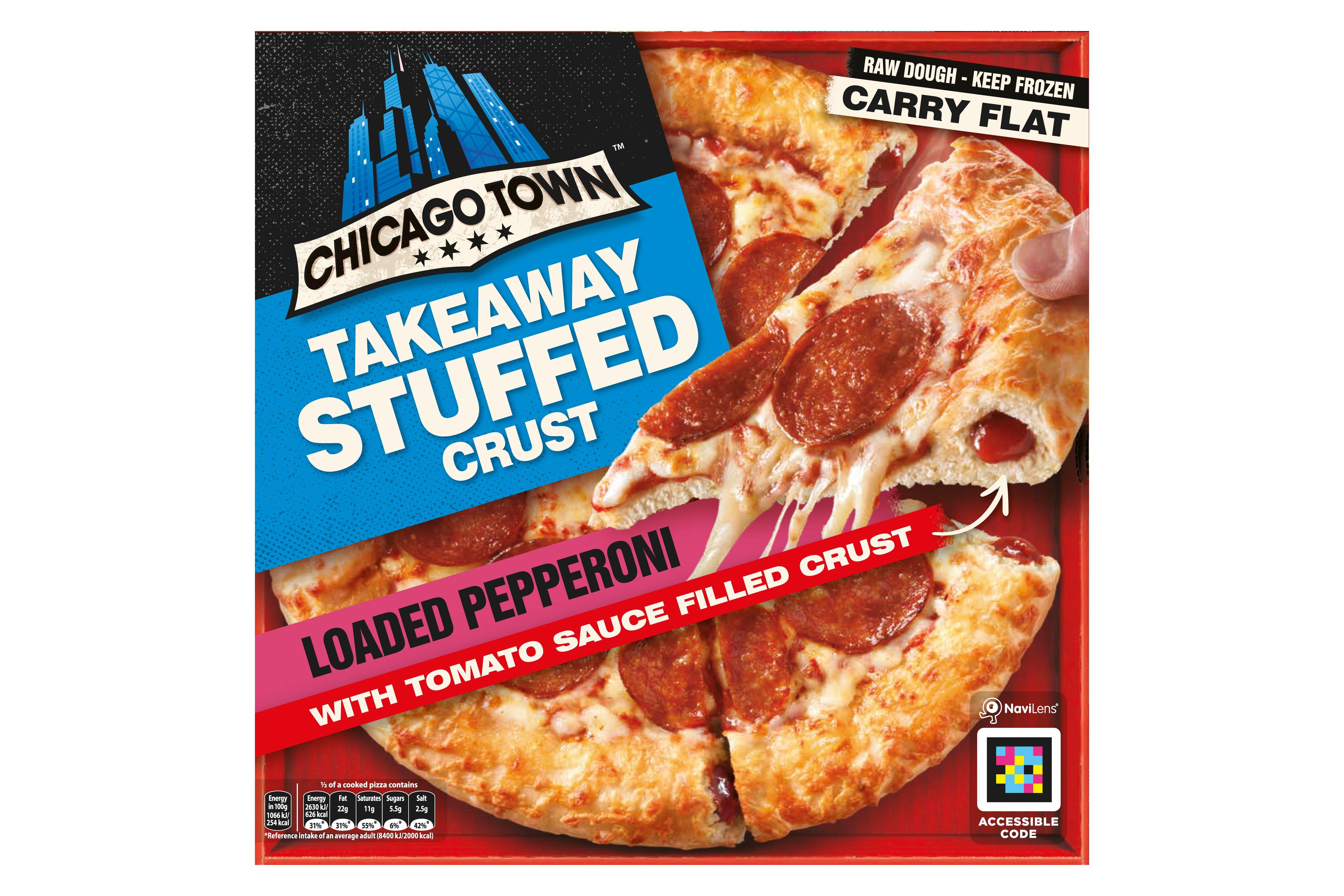 Chicago Town Takeaway Stuffed Crust Pepperoni Pizza