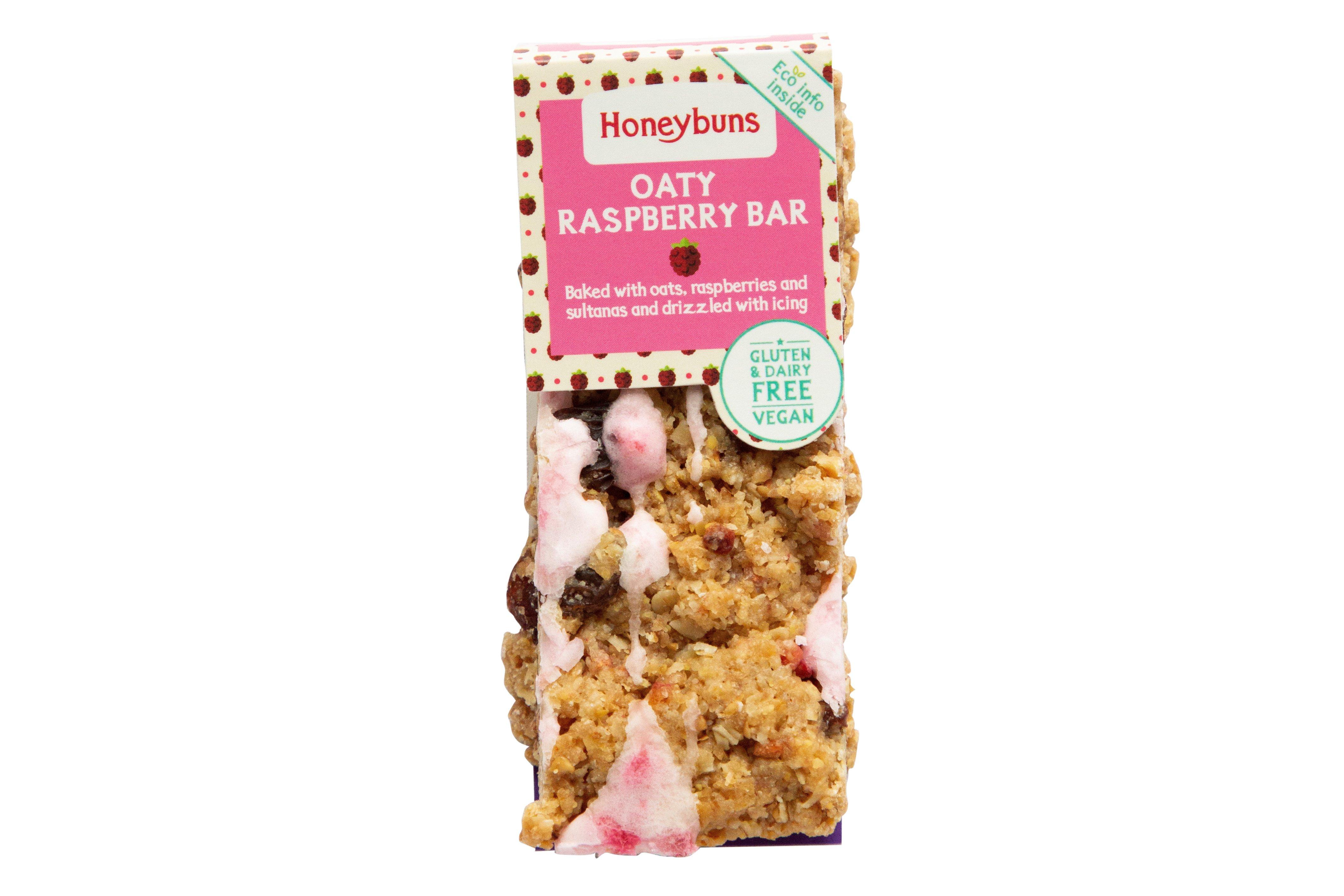 Honeybuns Gluten Free & Vegan Oaty Raspberry Bar