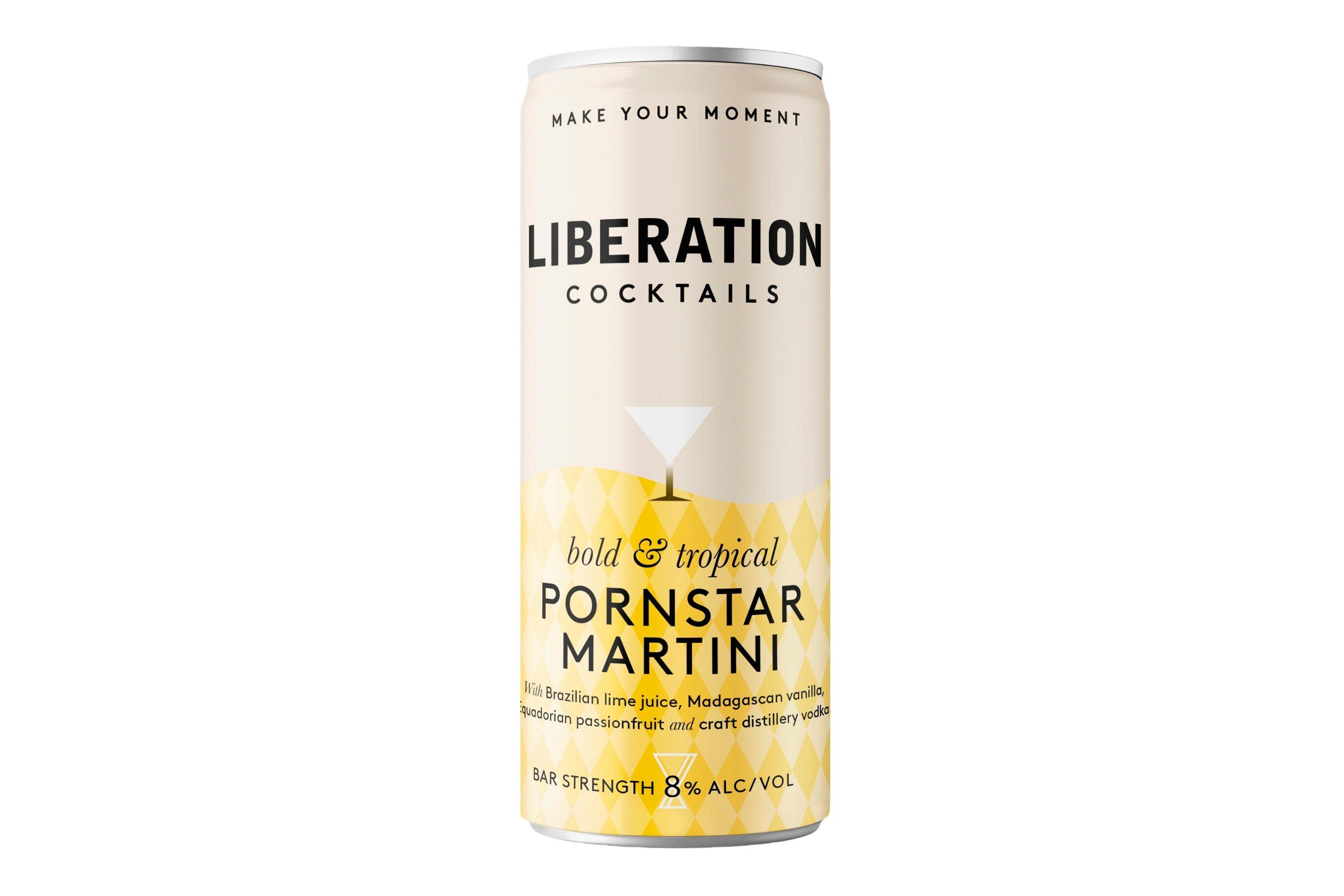 Liberation Pornstar Martini Cocktail Cans 200ml 8% ABV