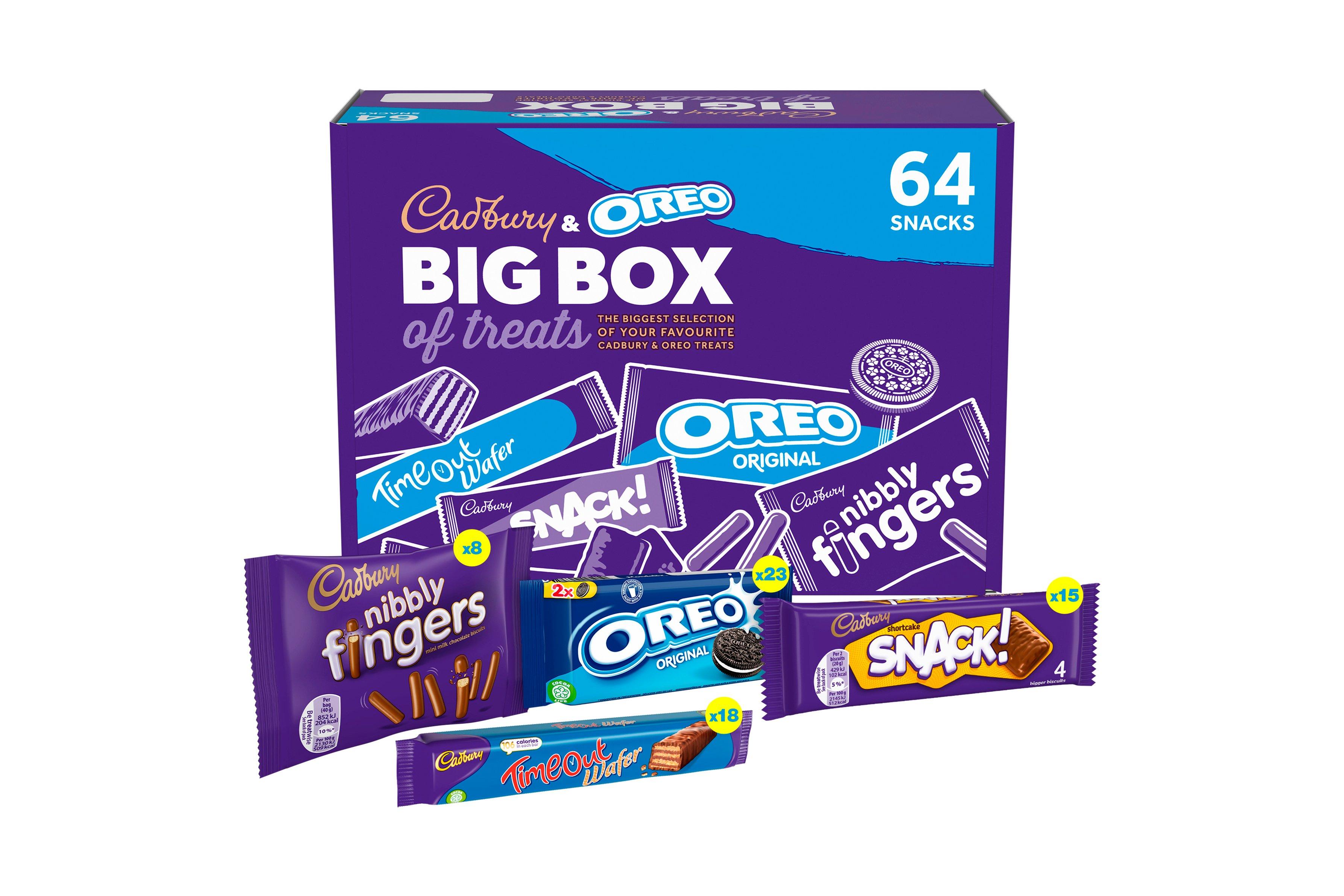 Cadbury & Oreo Chocolate Biscuit Selection Box (64 pack) 1.618kg