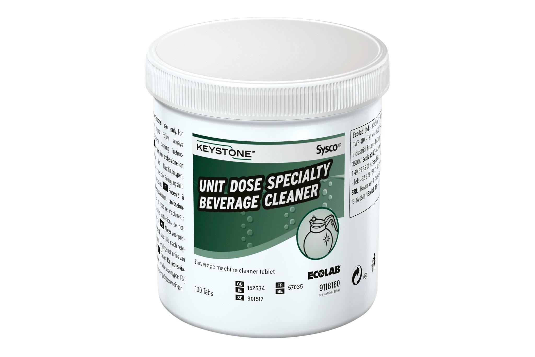 Keystone Unit Dose Speciality Beverage Cleaner