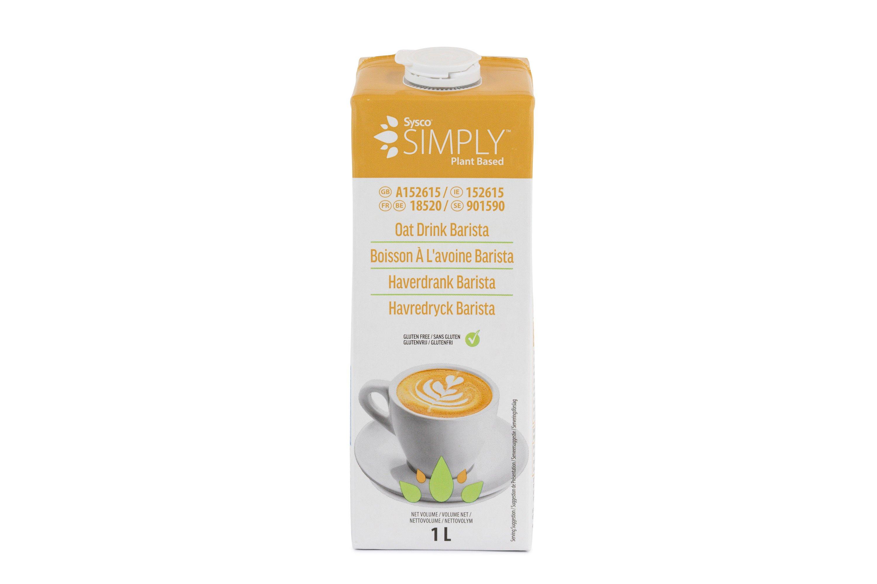 Sysco Simply Plant Gluten Free Barista Oat Drink