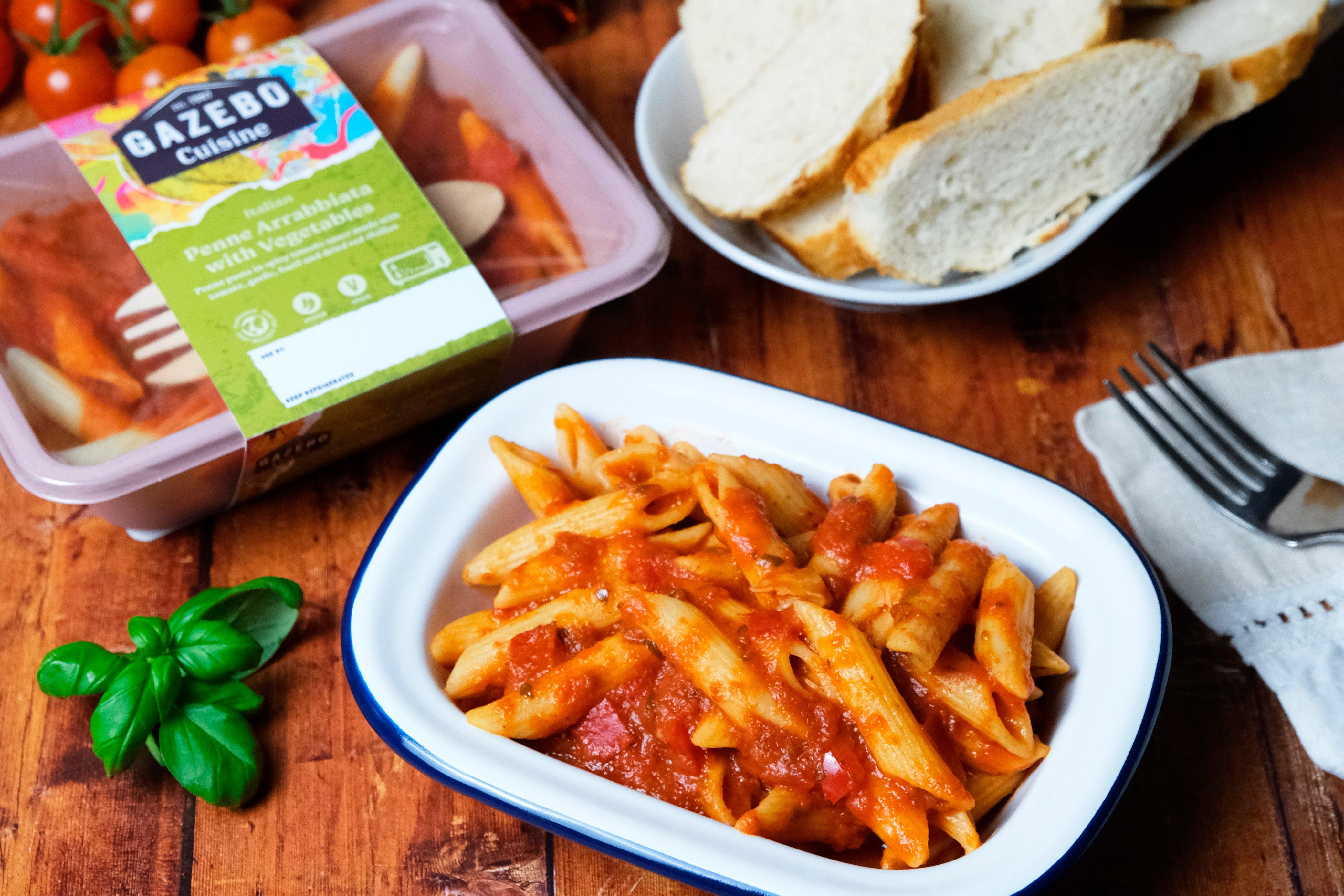 Gazebo Penne Vegetable Arrabbiata Meal With Spork 350G
