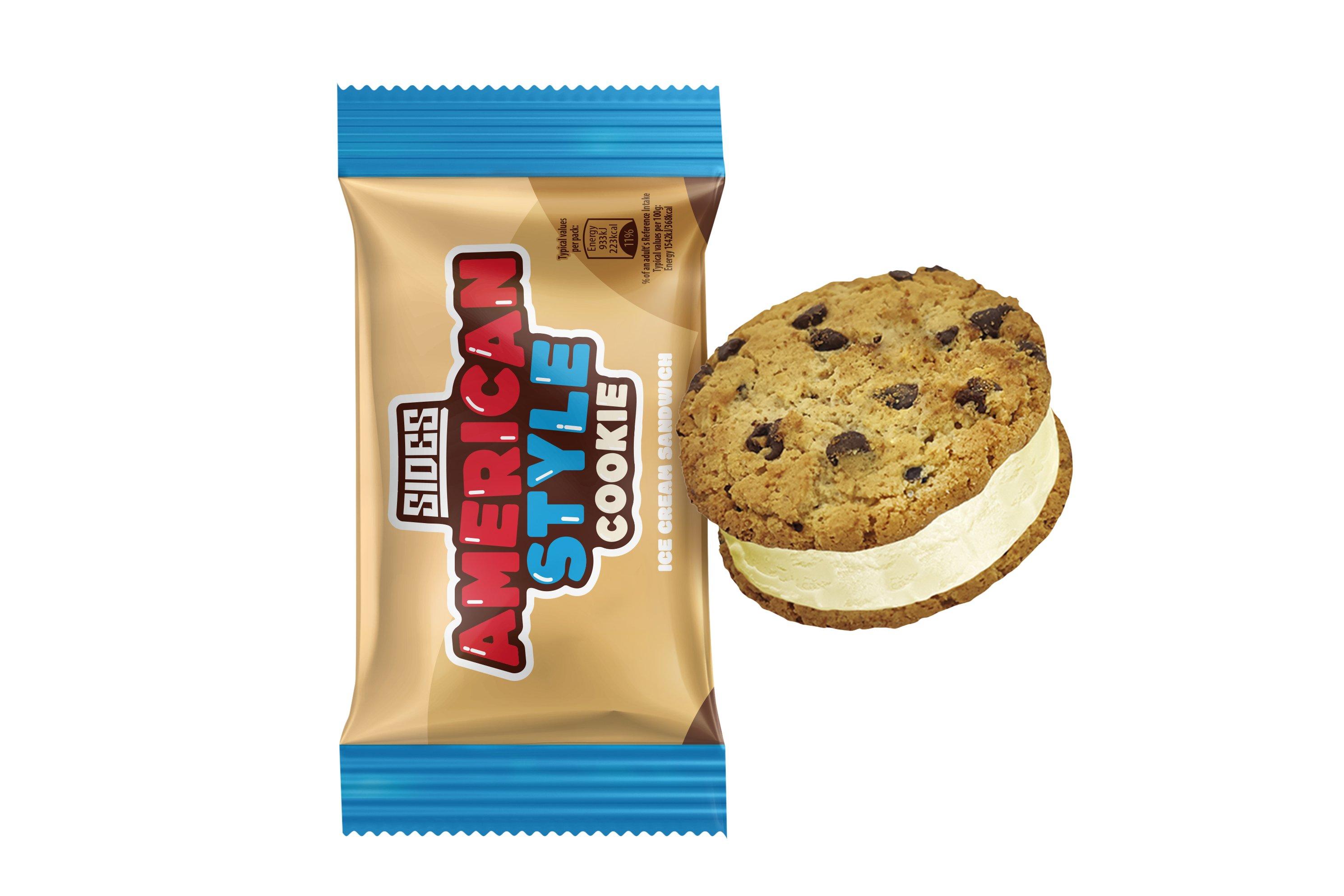 Sides American Style Cookie Ice Cream Sandwich
