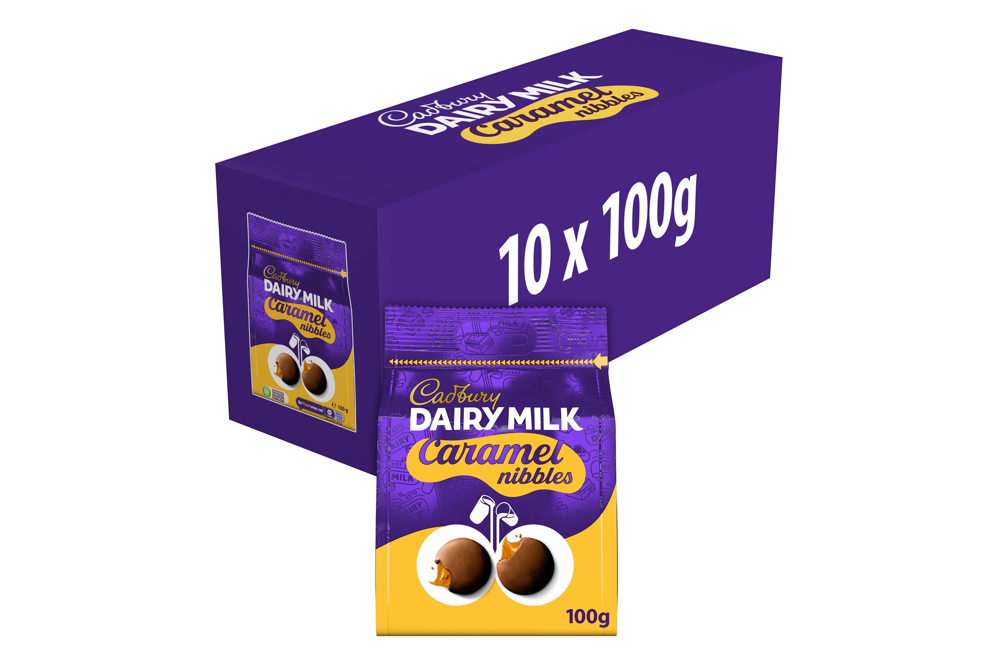 Cadbury Caramel Nibbles Chocolate Bag 100g