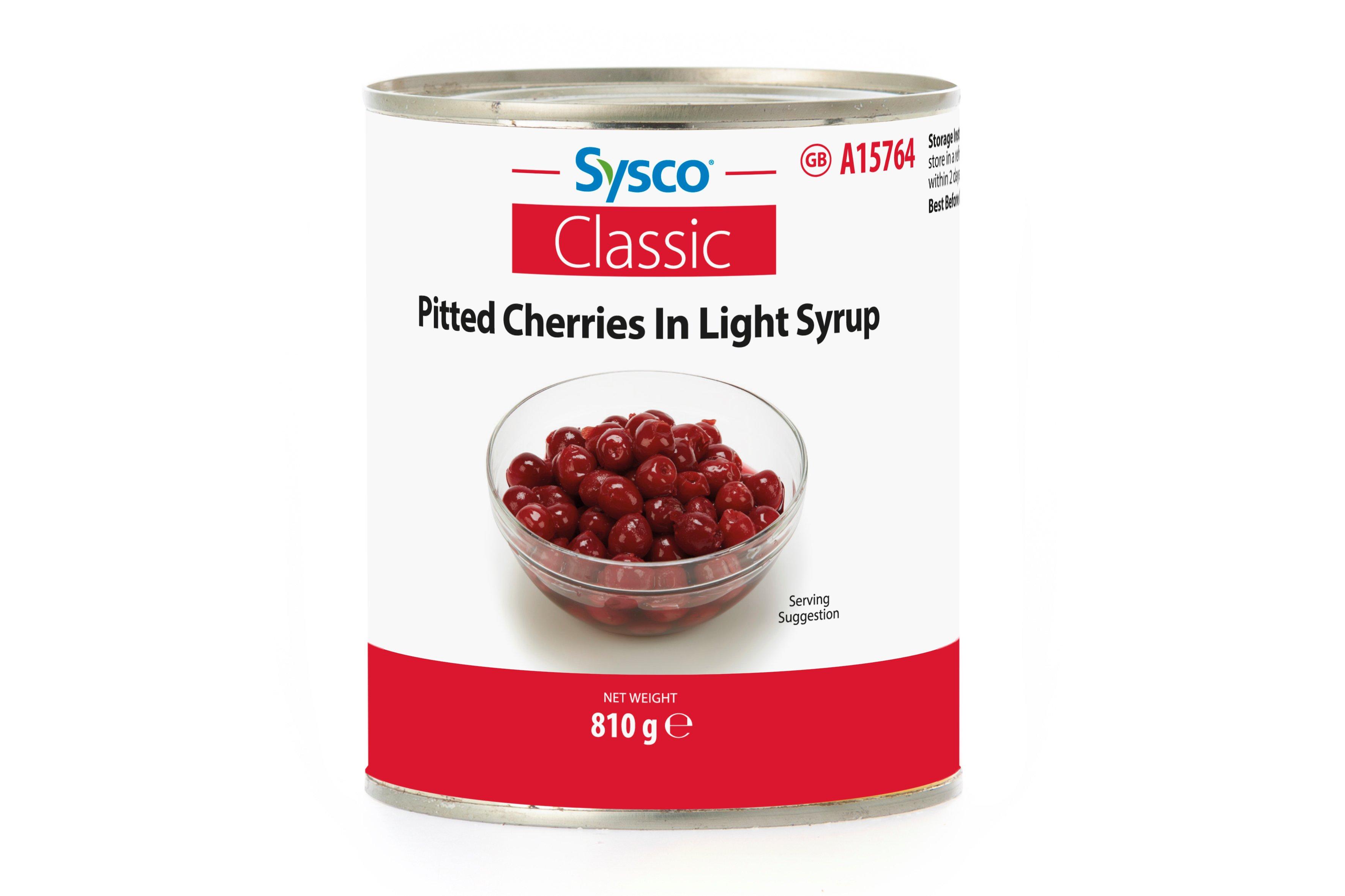 Sysco Pitted Cherries in Light Syrup