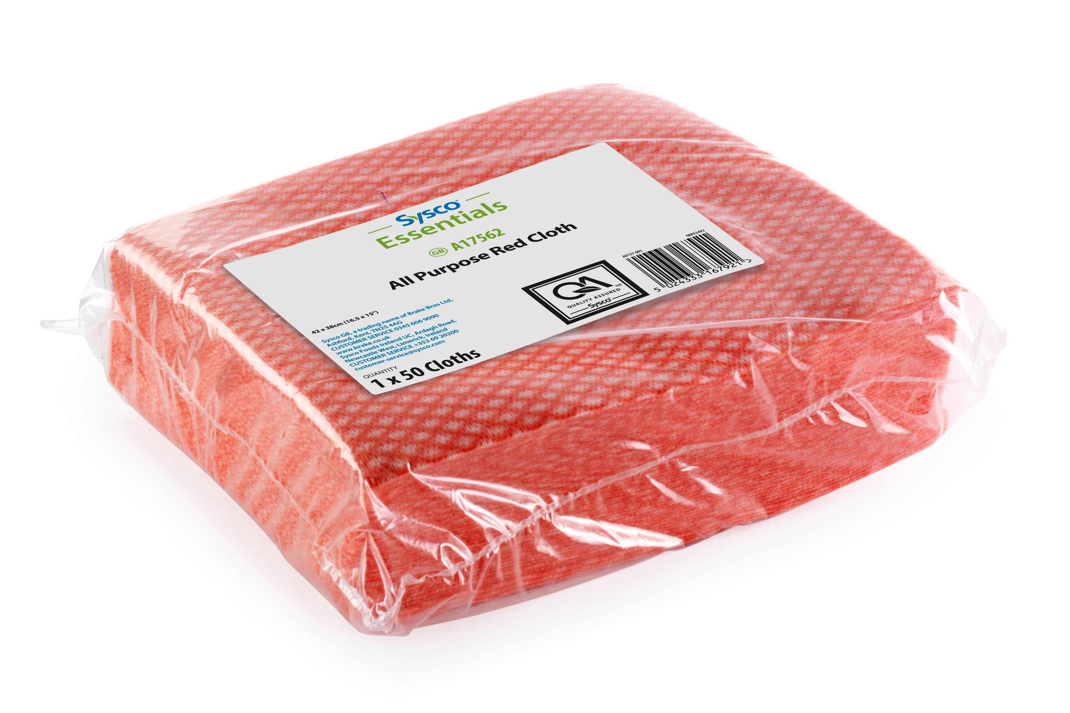 Sysco Essentials All Purpose Red Cloth