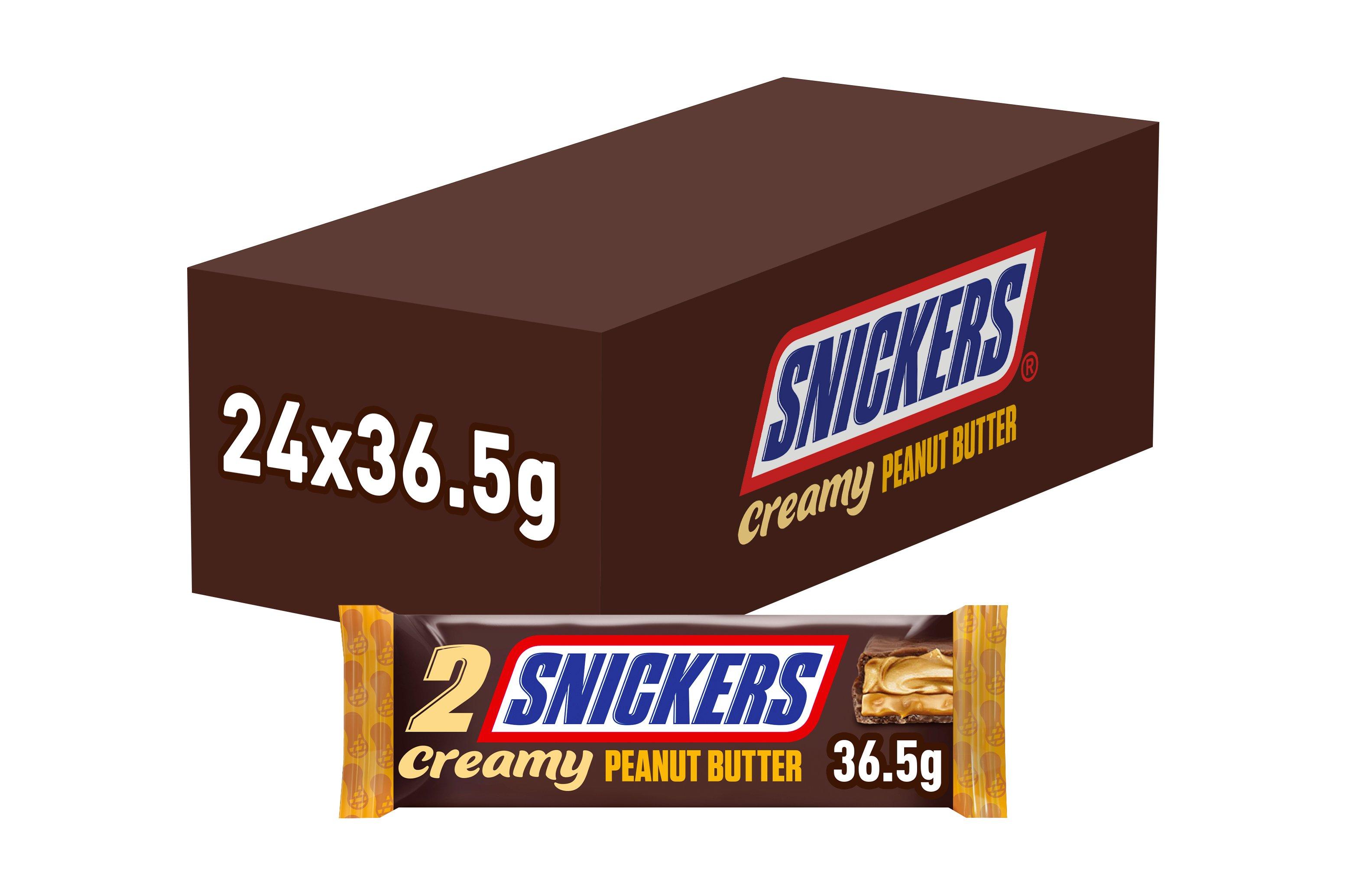 Snickers Milk Chocolate Bar Duo Peanut Butter 36.5g