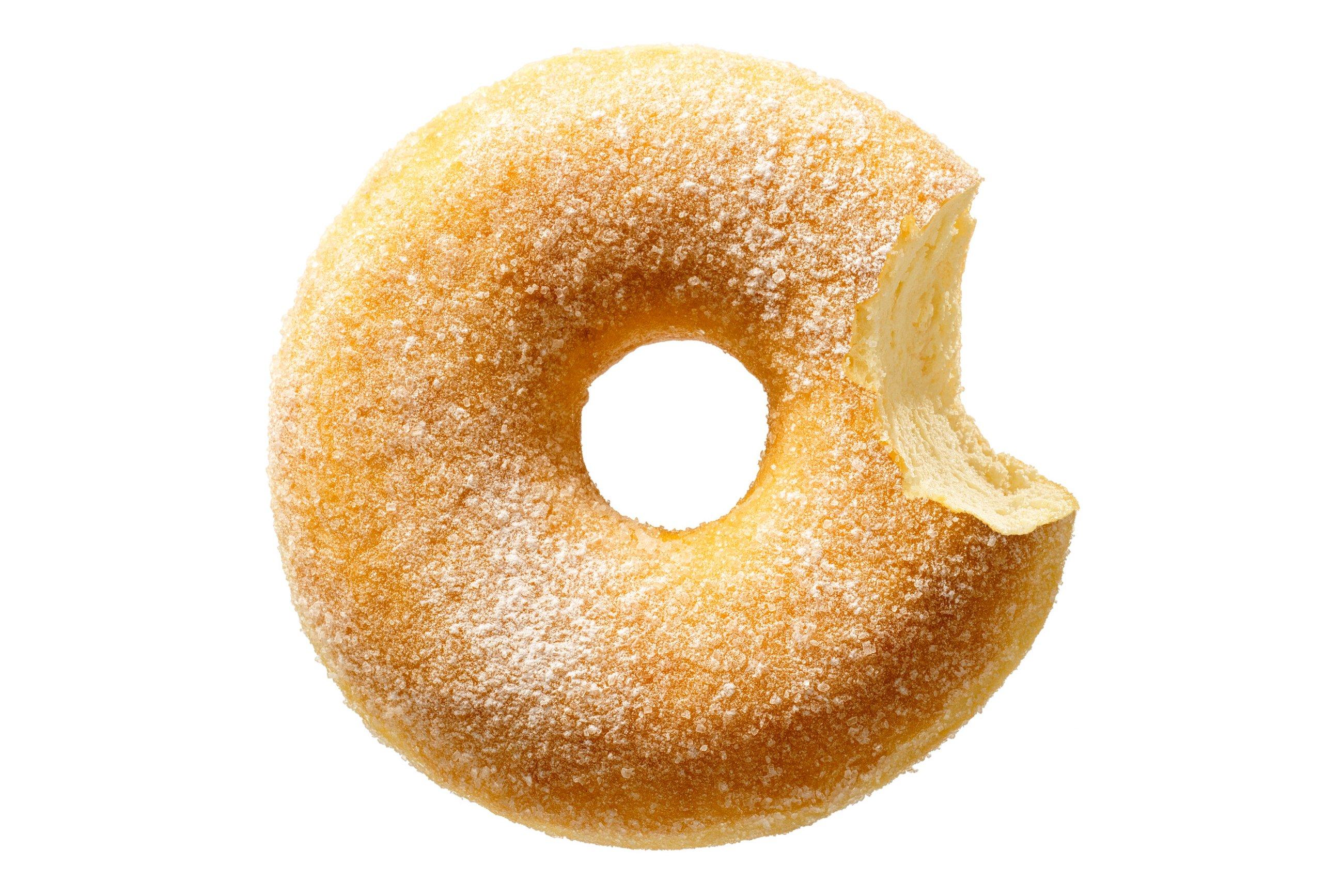 Donut Worry Be Happy Golden Fry Ring Donut