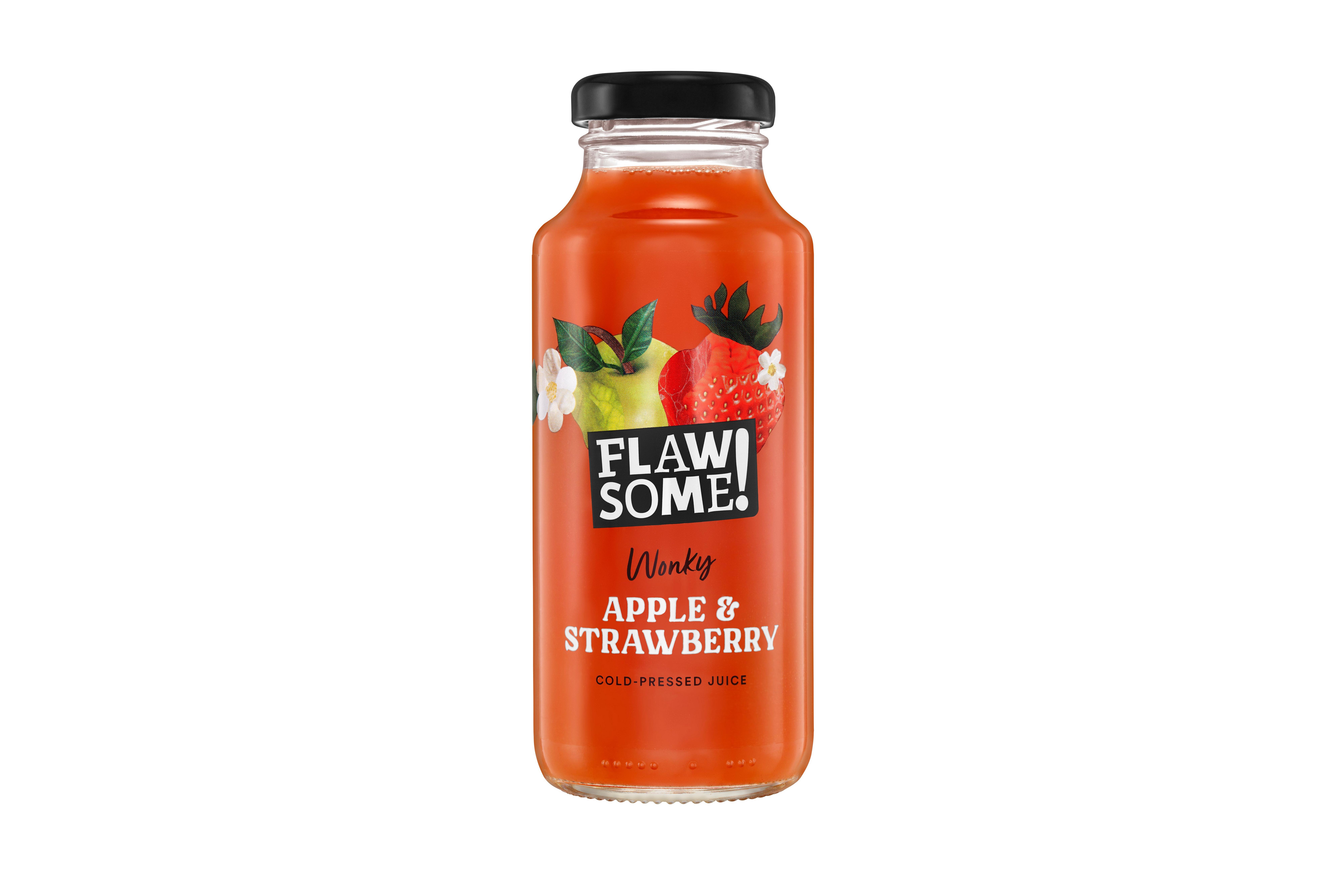 Flawsome! Apple & Strawberry Cold-Pressed Juice