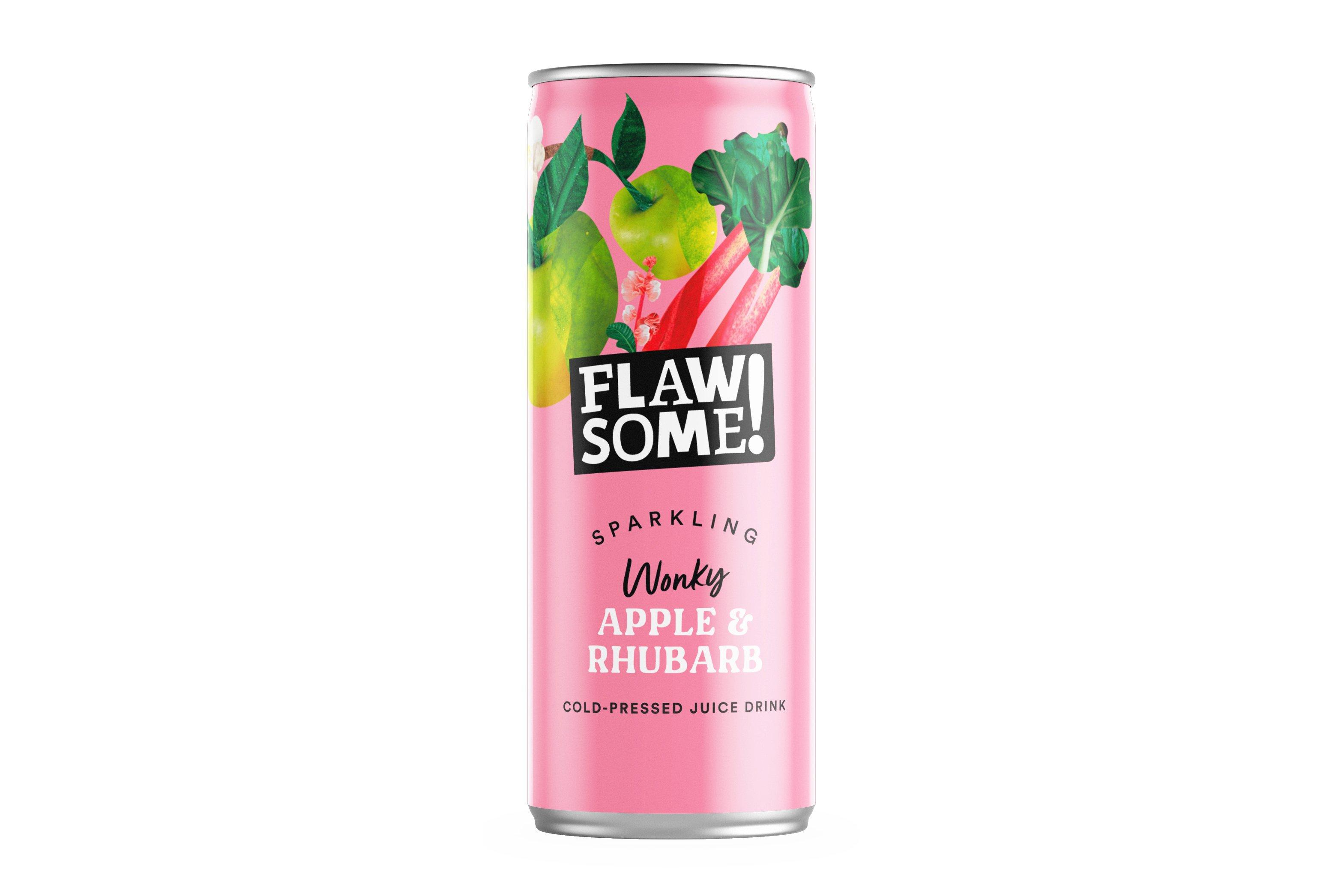Flawsome! Apple & Rhubarb Lightly Sparkling Juice Drink