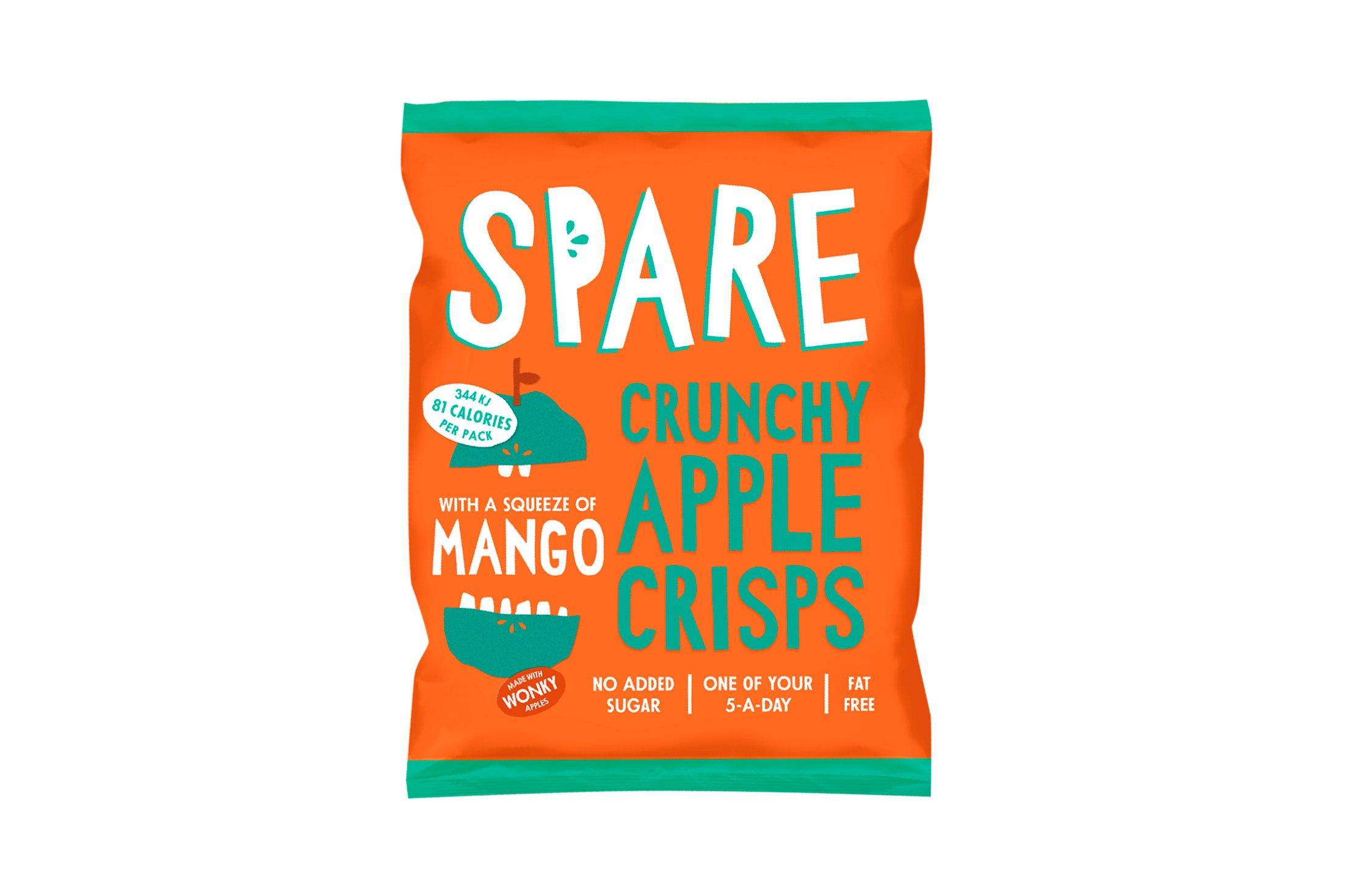 Spare Snacks Crunchy Apple Crisps with a Squeeze of Mango