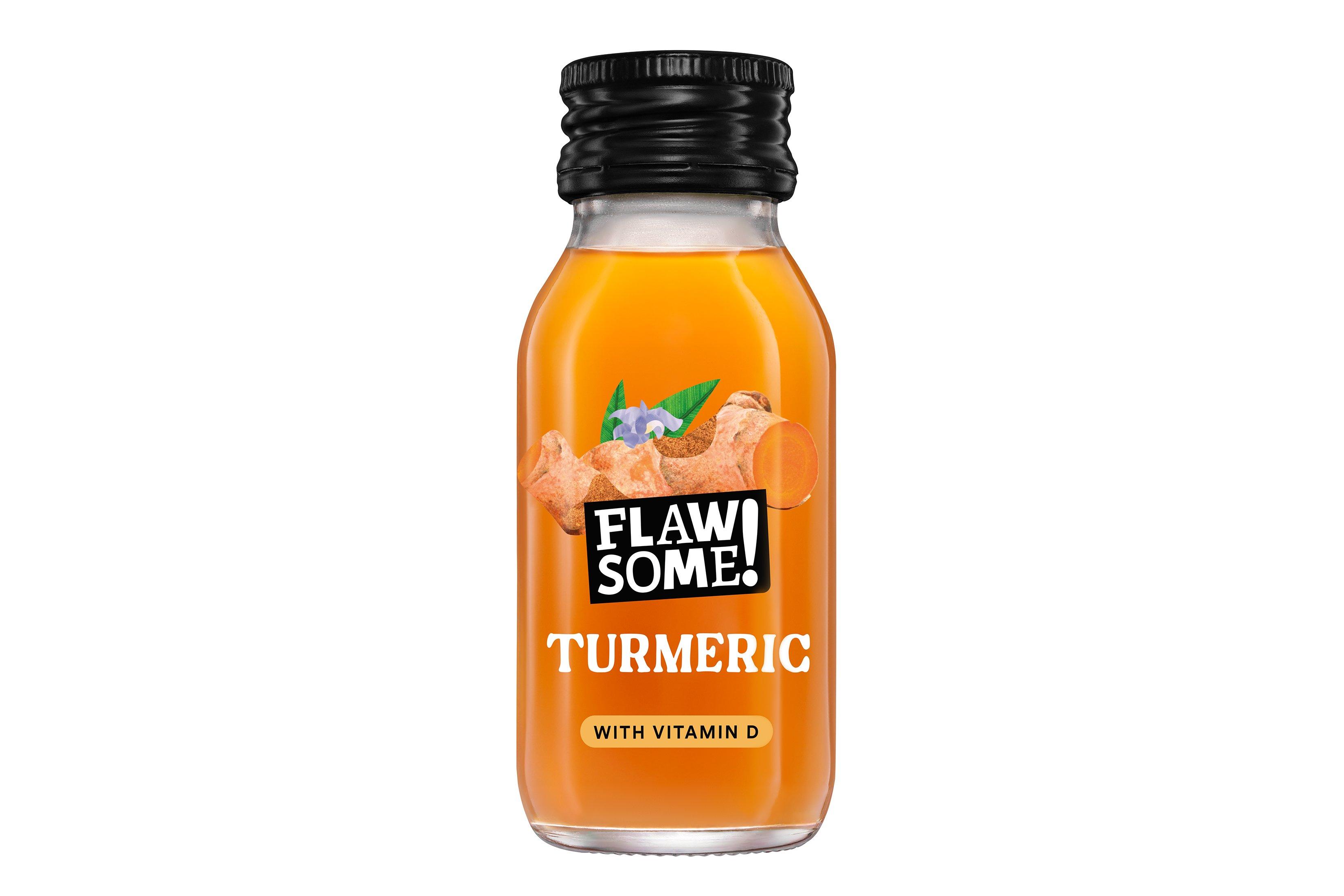 Flawsome! Daily Defence Turmeric + Vitamin D Shot 12 x 60ml