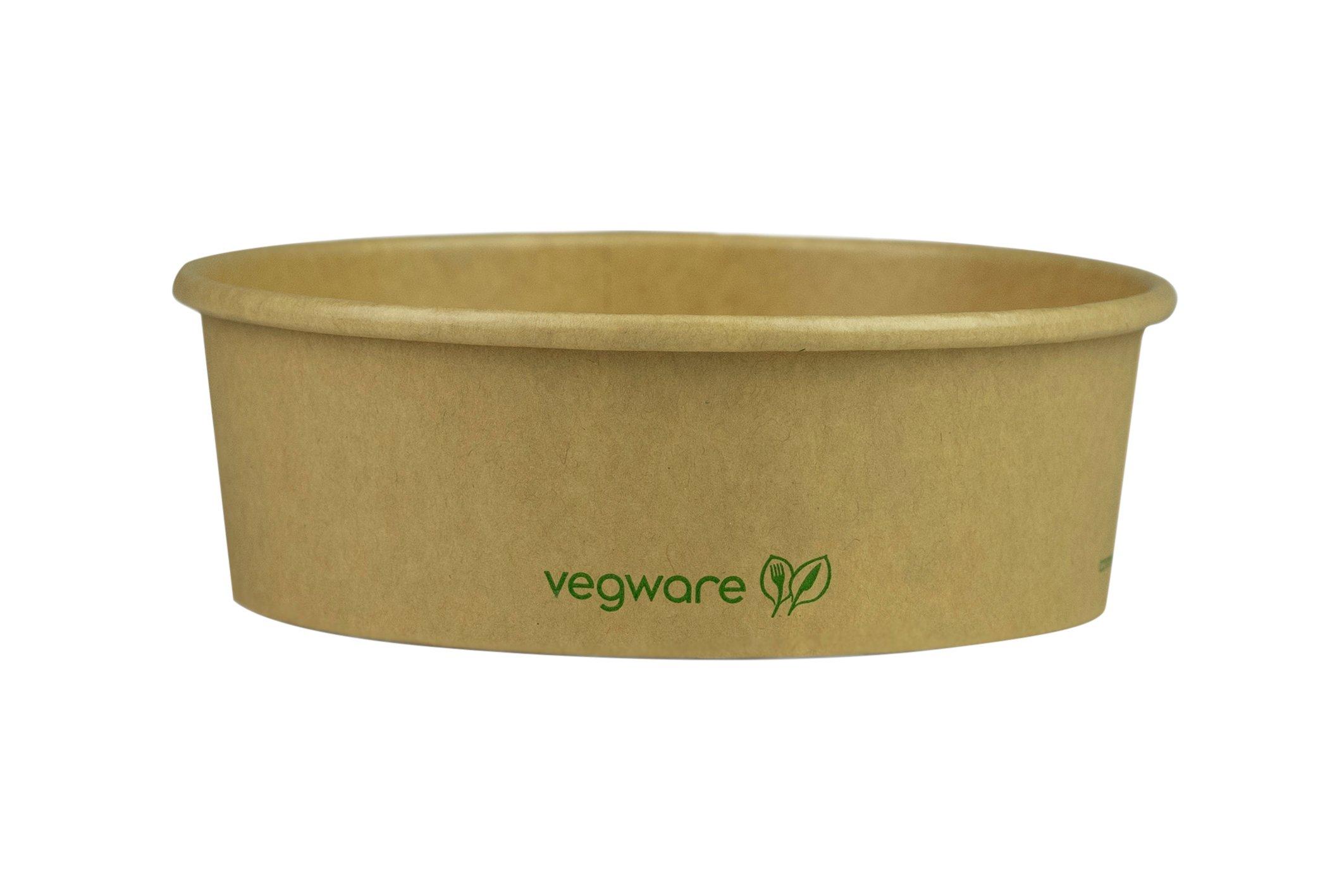 Vegware Round Kraft Food Bowls 16oz