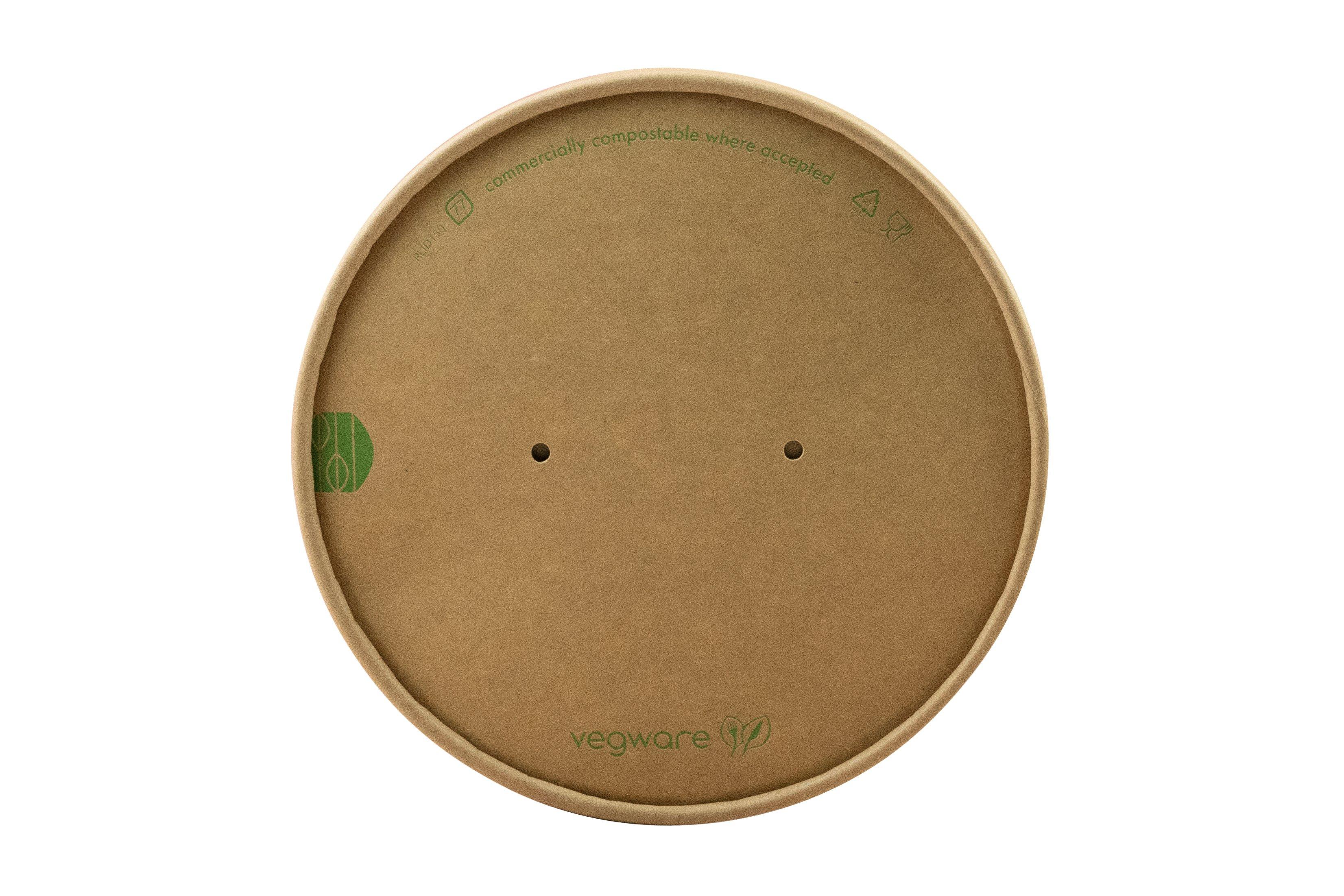 Vegware Round Kraft Paper Lid