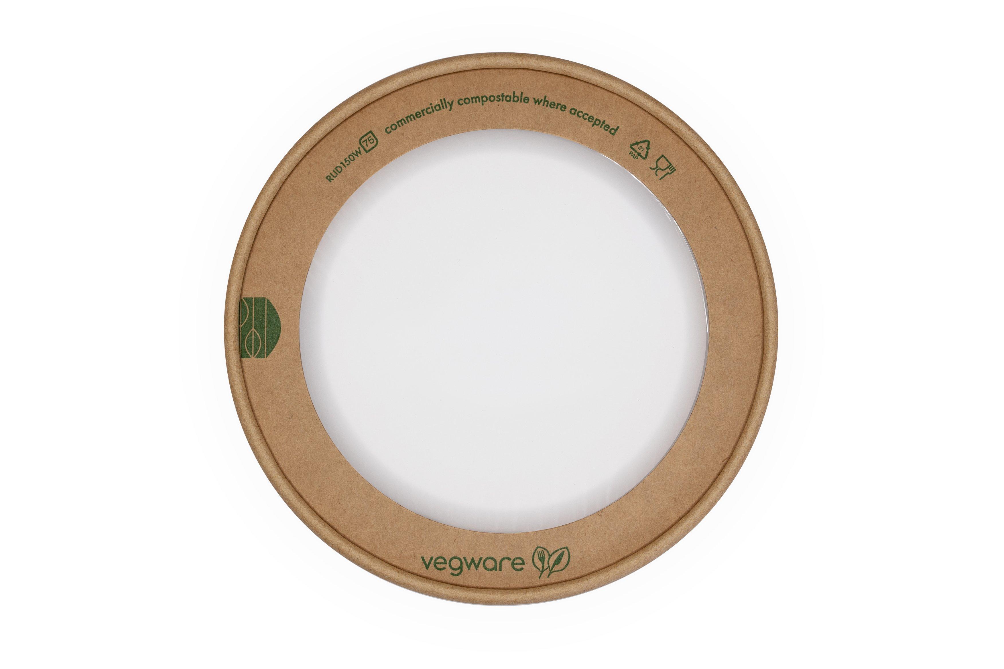 Vegware Round Kraft Window Lid