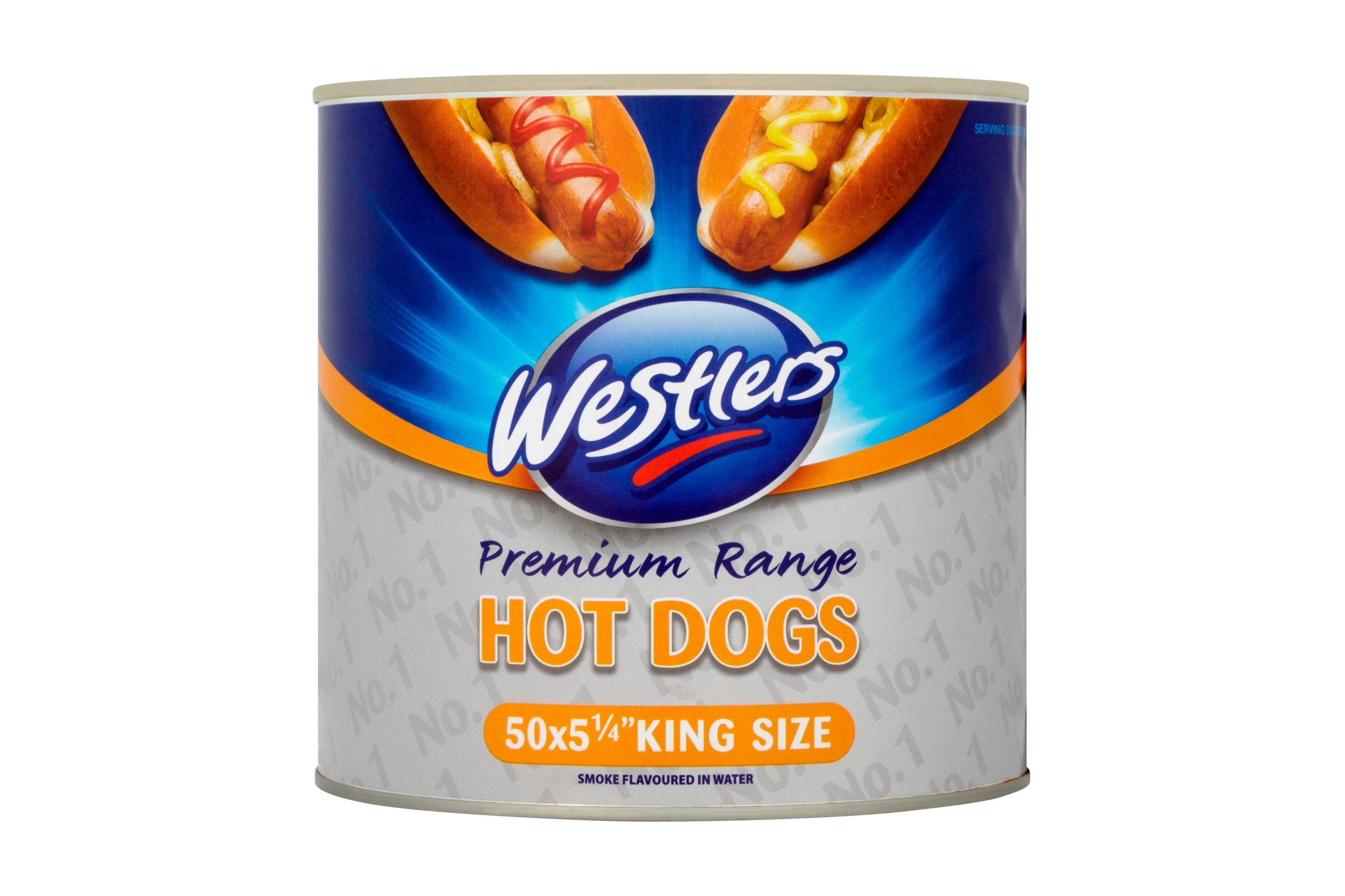 Westlers Premium Range King 50 Pork & Chicken Hot Dogs