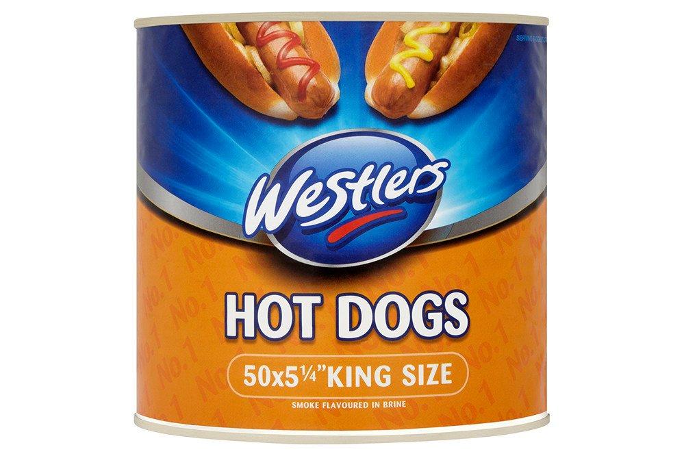 Westlers Premium Range King 50 Pork & Chicken Hot Dogs