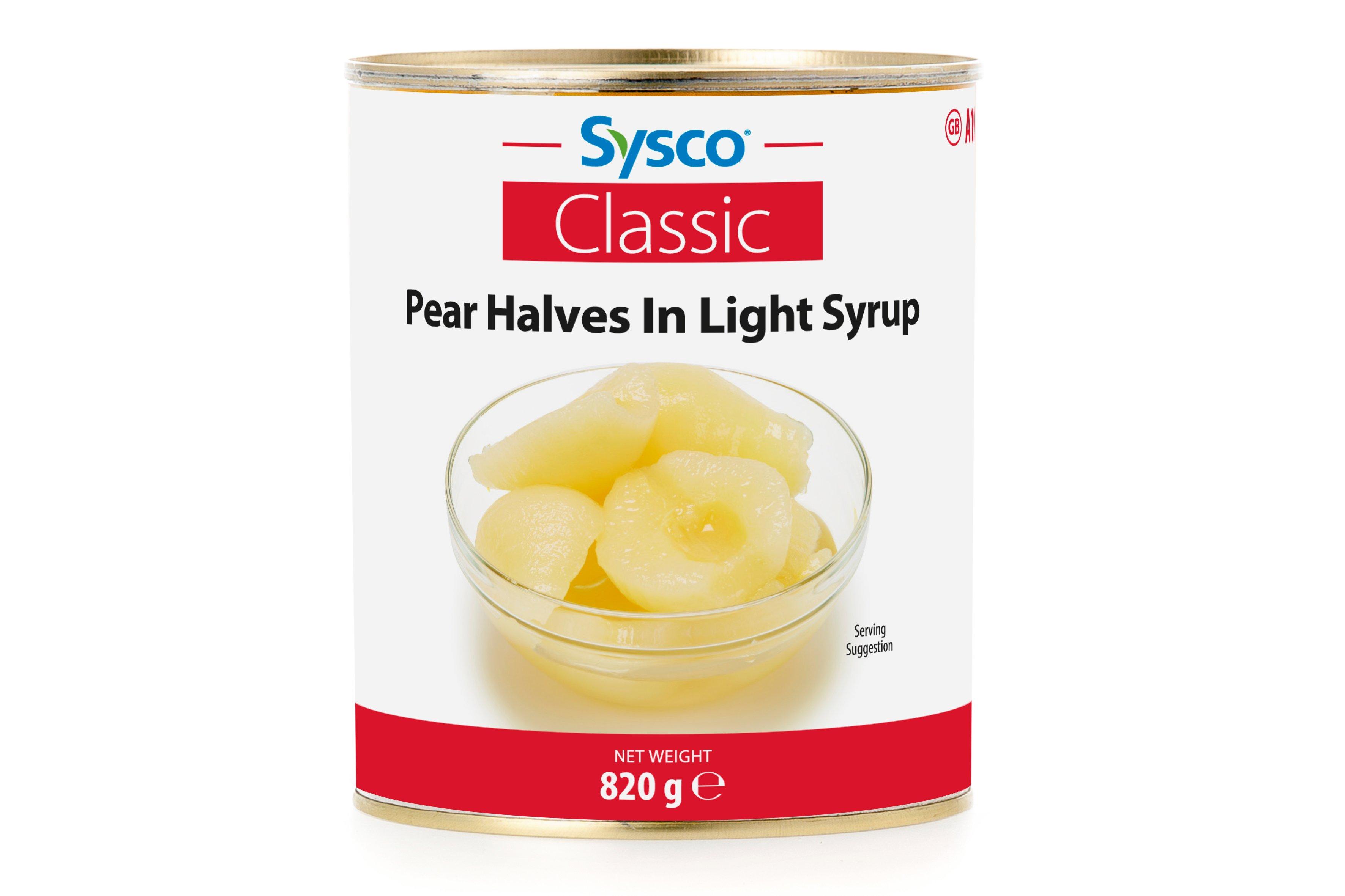 Sysco Classic Pear Halves in Light Syrup