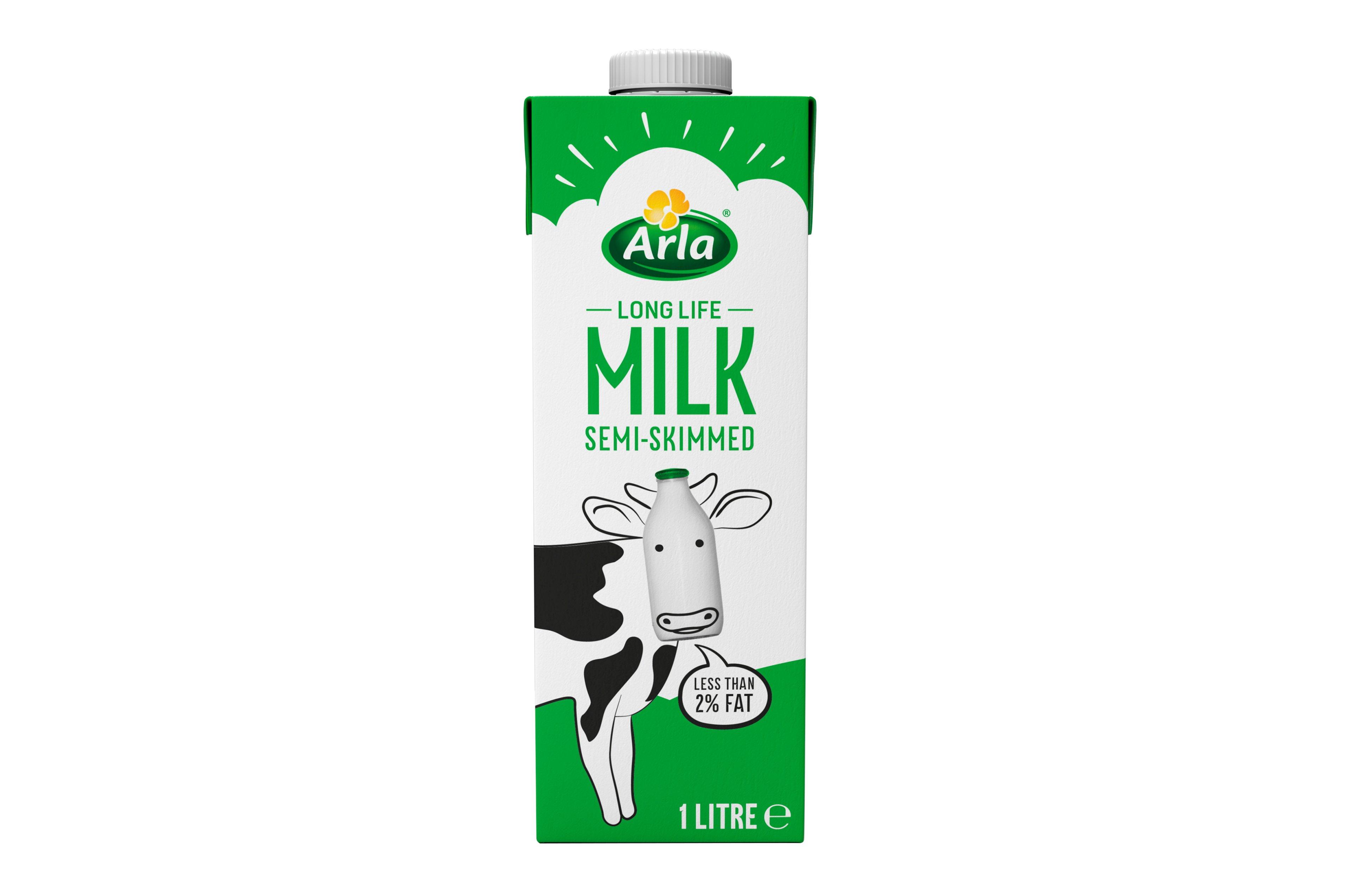 Arla Long Life UHT Semi-Skimmed Milk 1 Litre