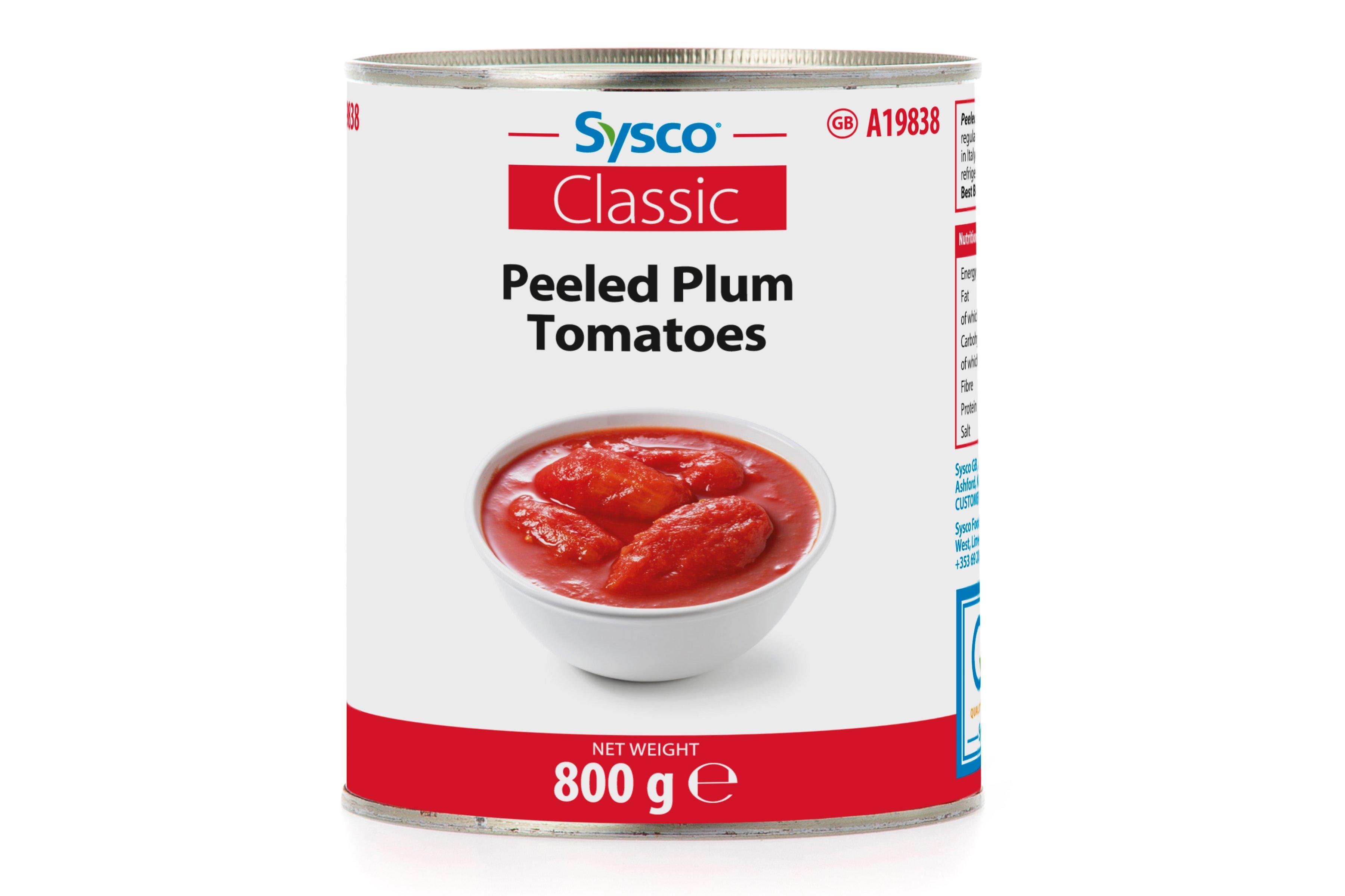 Sysco Classic Peeled Plum Tomatoes in Tomato Juice