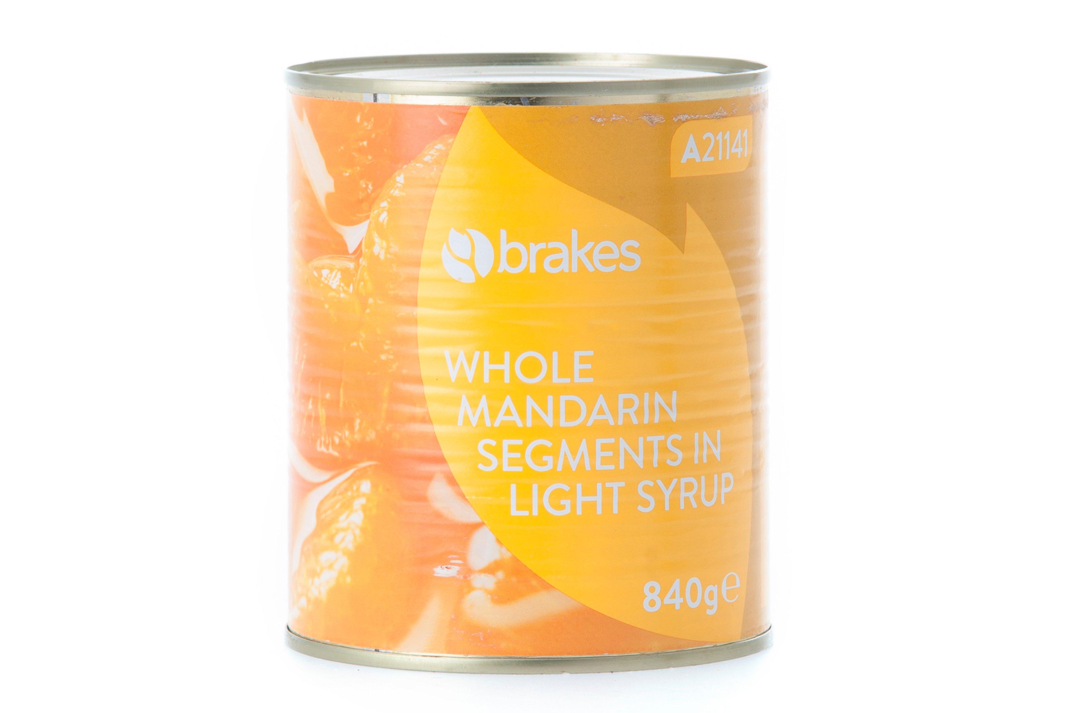 Brakes Whole Mandarin segments in light syrup