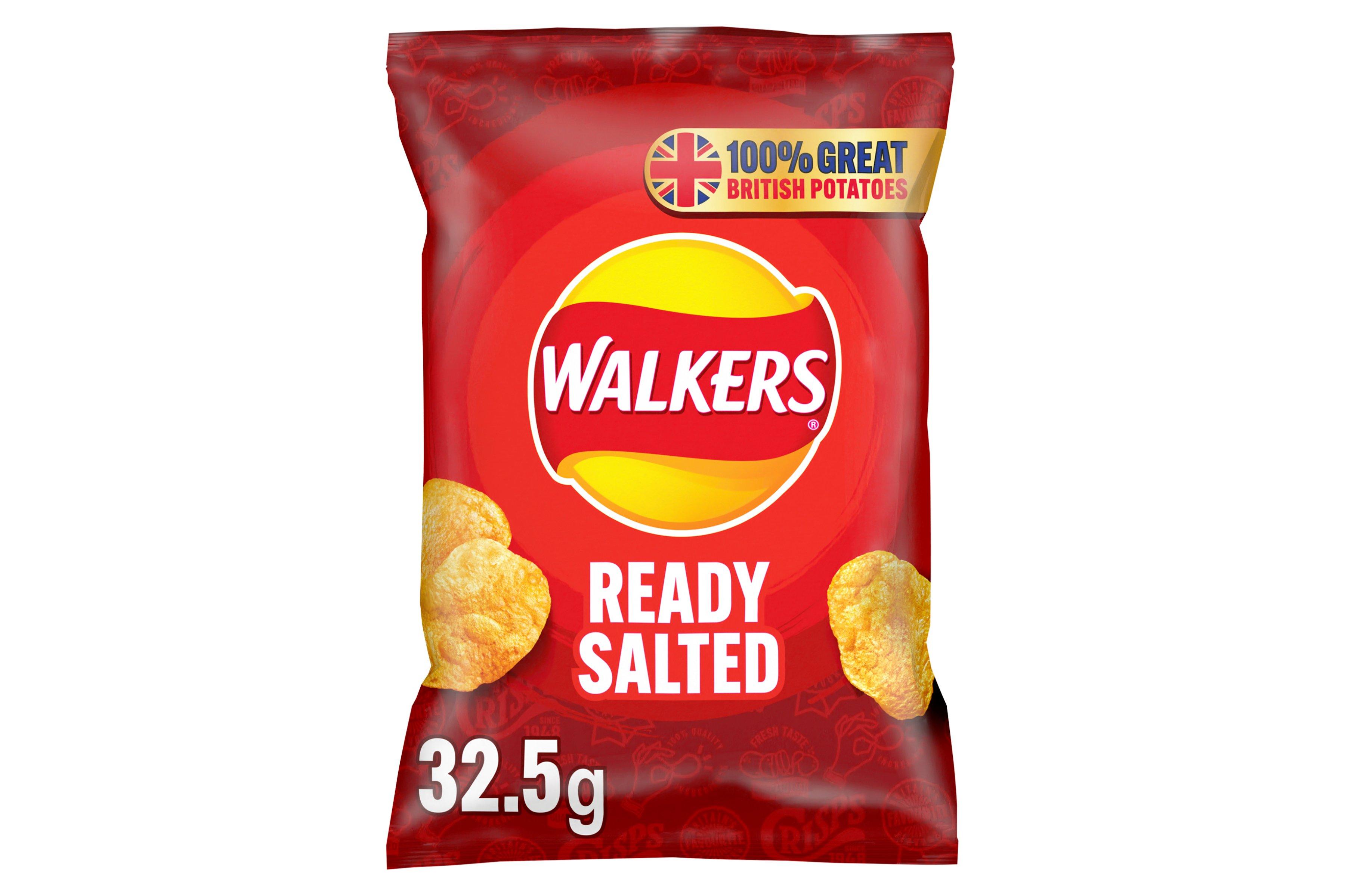 Walkers Ready Salted Crisps 32.5g