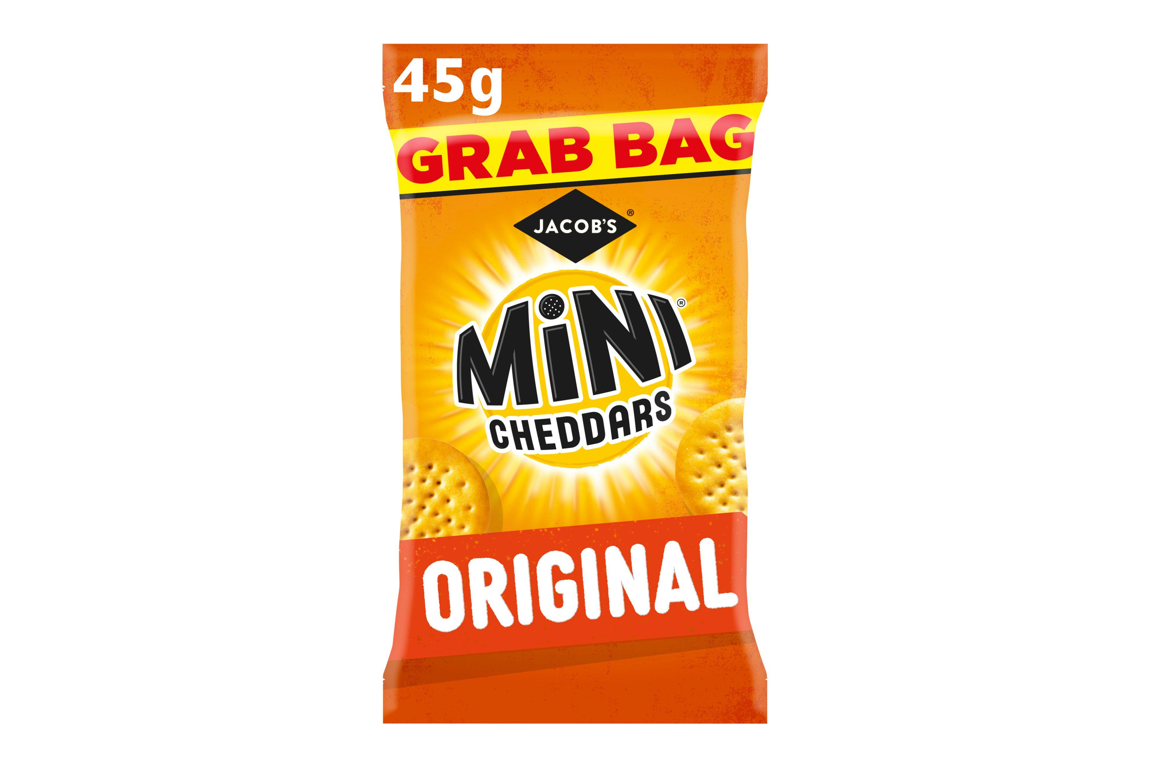 Jacob's Mini Cheddars Original Snacks Grab Bag 45g
