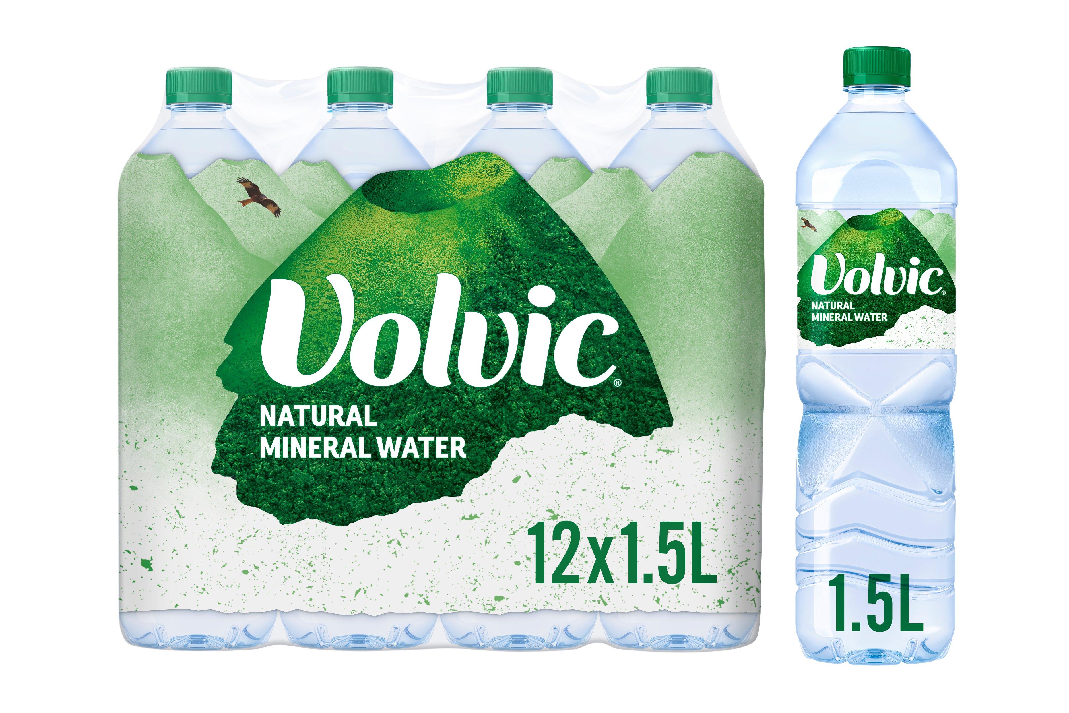 Volvic Natural Bottled Mineral Still Water 1.5L