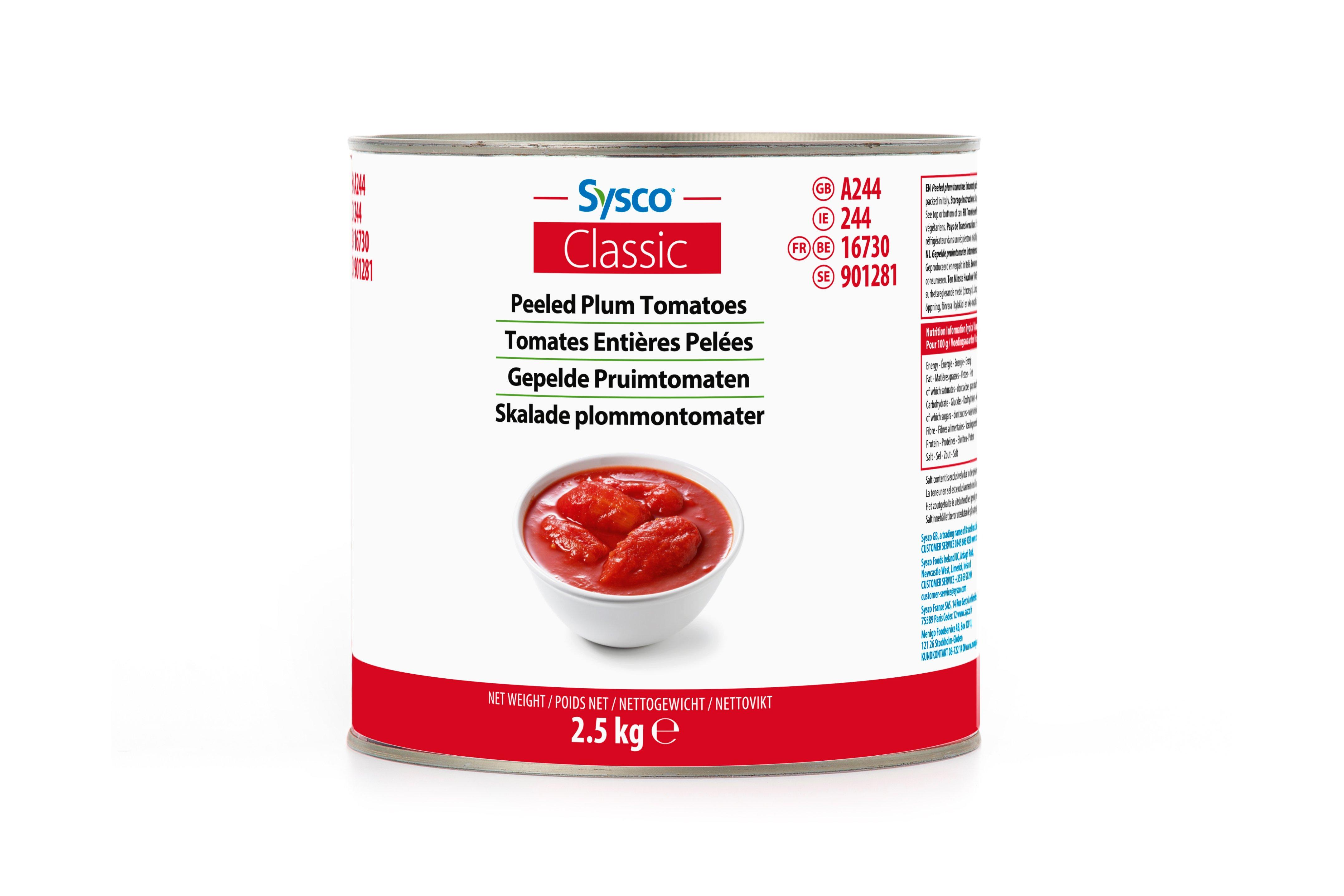 Sysco Classic Peeled Plum Tomatoes
