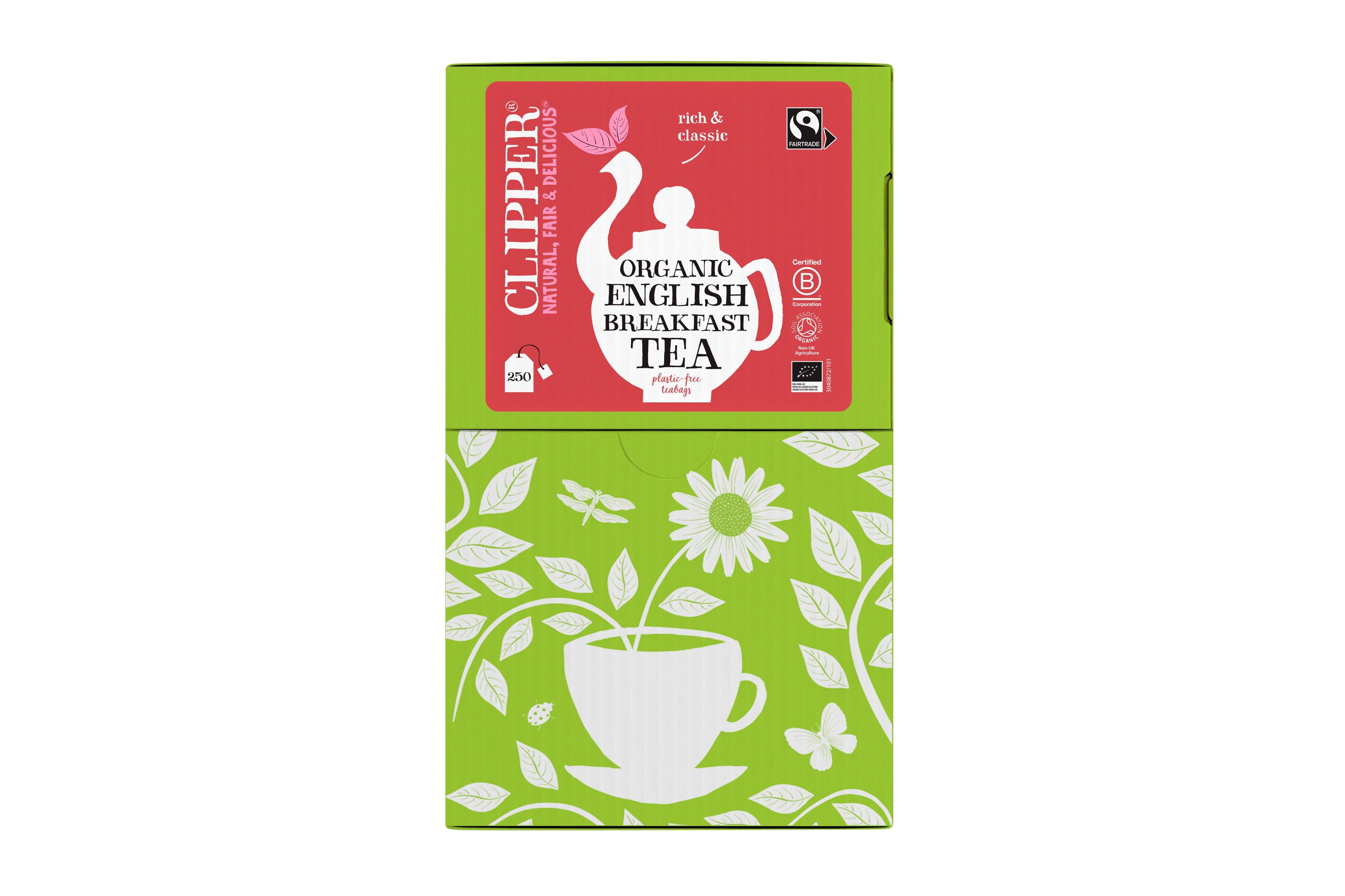 Clipper English Breakfast Fairtrade Tag & Envelope Teabags