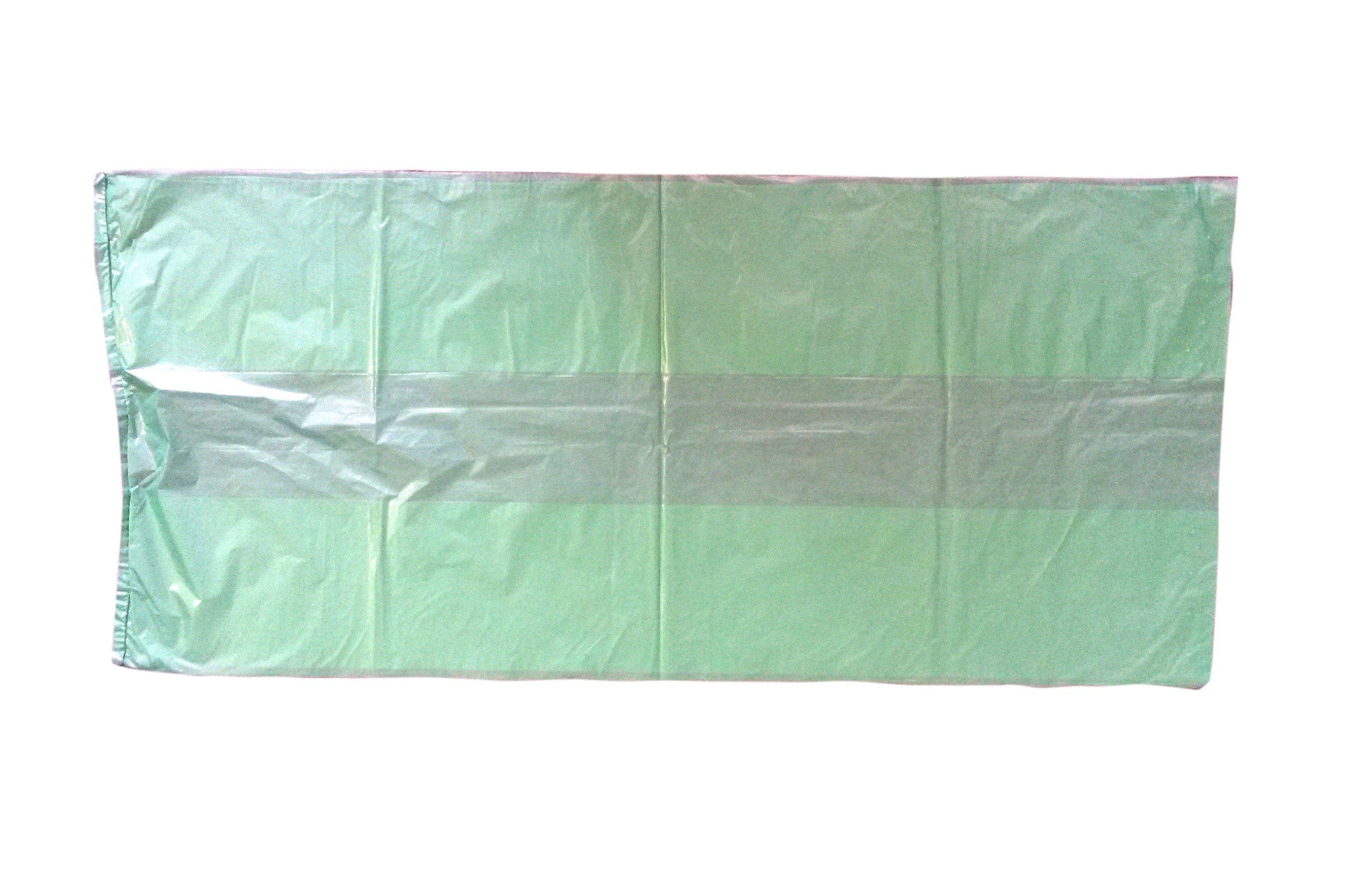 Paclan 200 x 90L Medium Duty Green Refuse Sacks. 457x737x965mm.   Rated 10KG CHSA.  Made using 100% Recycled Material (excluding processing aids).