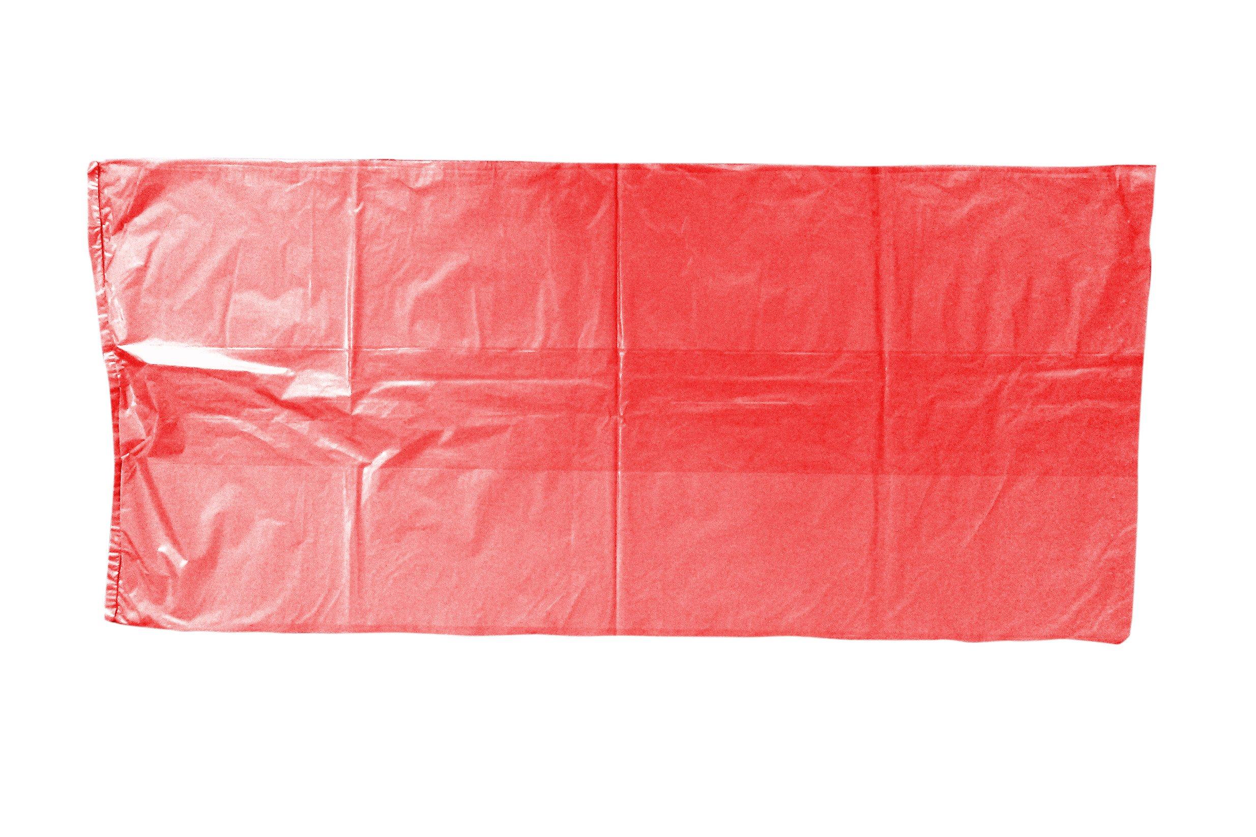 Paclan 200 x 90L Medium Duty Red Refuse Sacks. 457x737x965mm.   Rated 10KG CHSA.  Made using 100% Recycled Material (excluding processing aids)