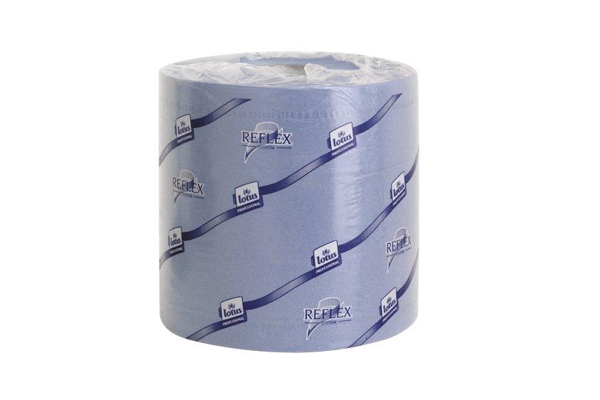 Tork Reflex™ Wiping Paper Plus, Single Sheet Centrefeed, 2ply, Blue, 150m