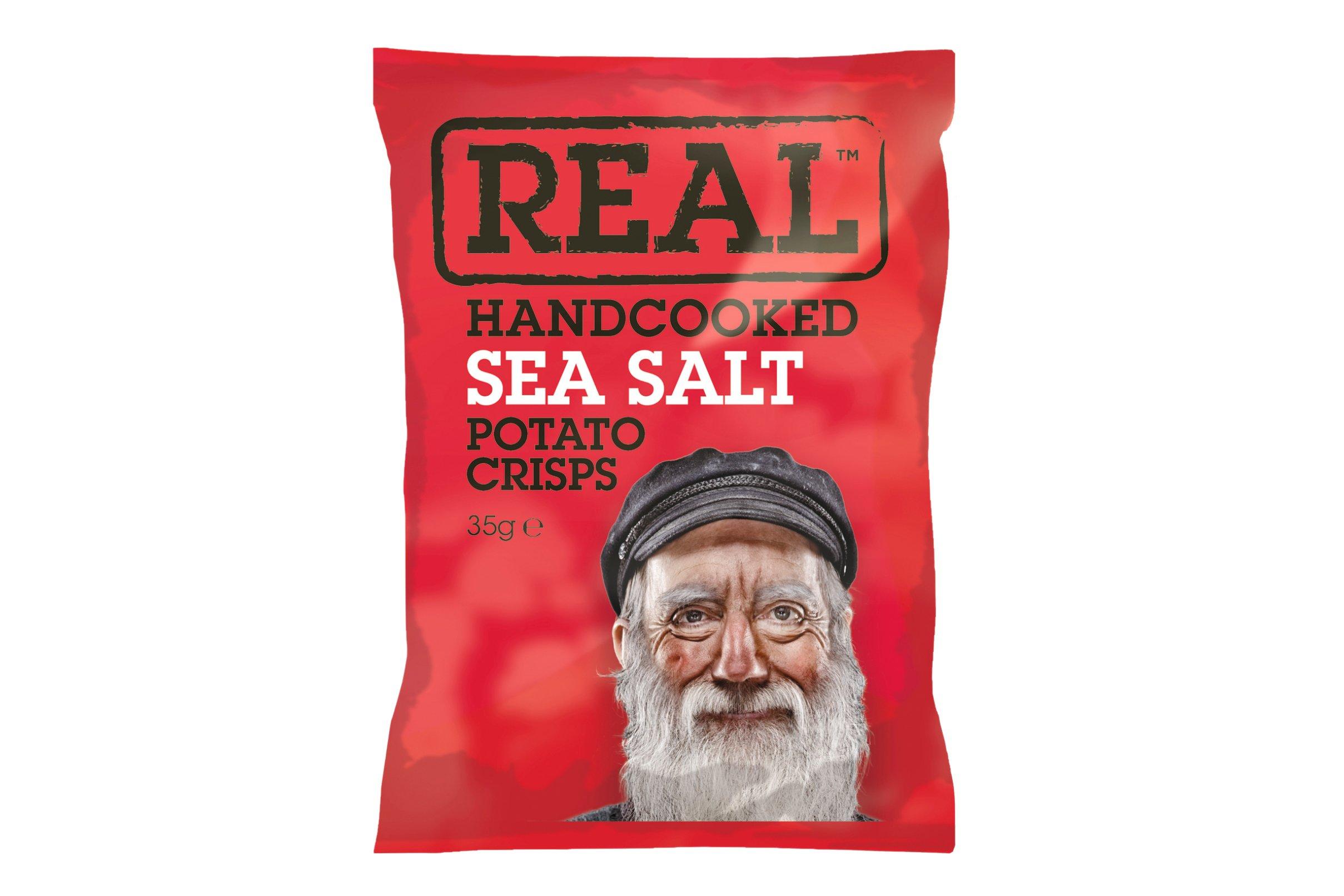 Real Handcooked Sea Salt Potato Crisps 35g