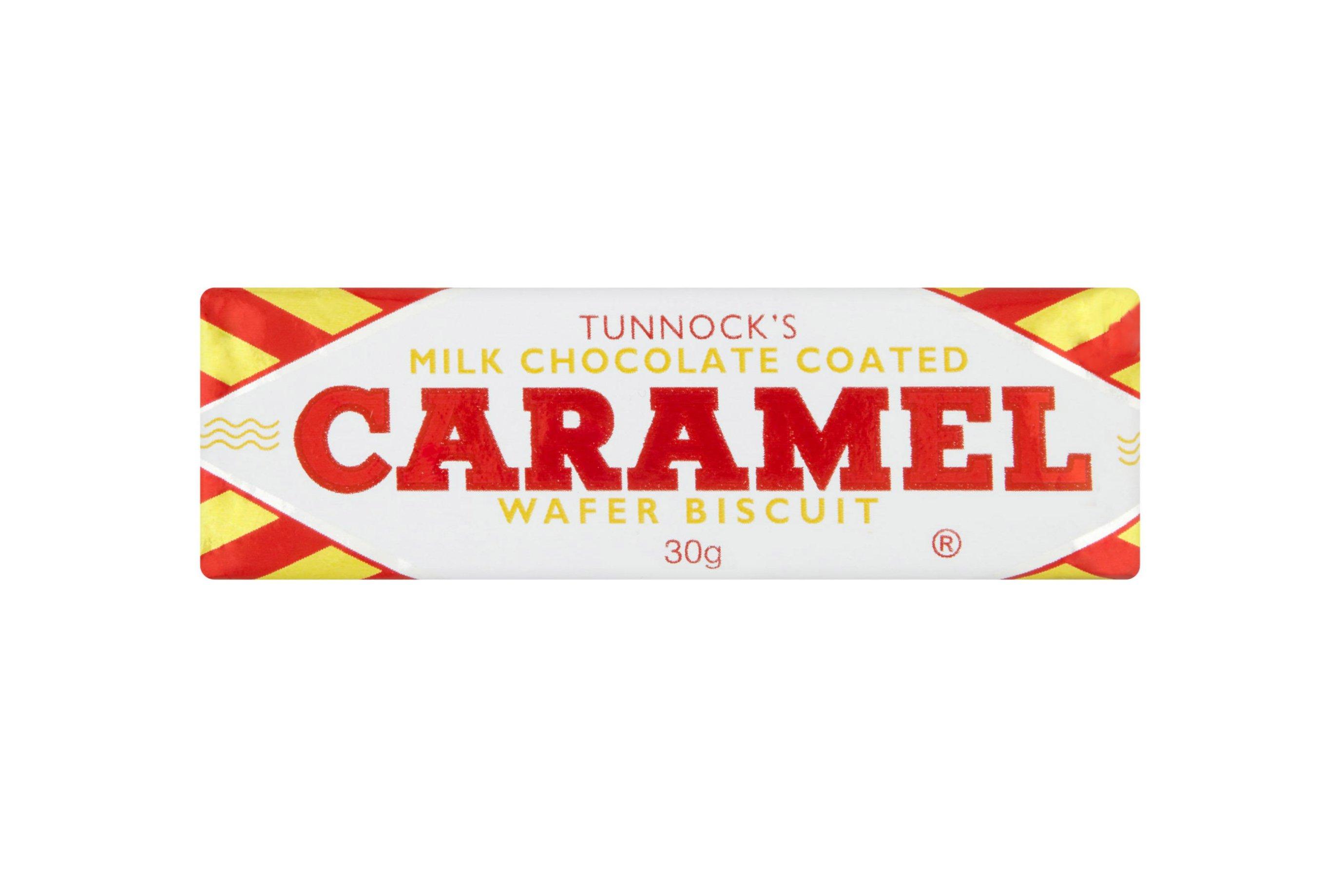 Tunnock's Milk Chocolate Coated Caramel Wafer Biscuits 30g