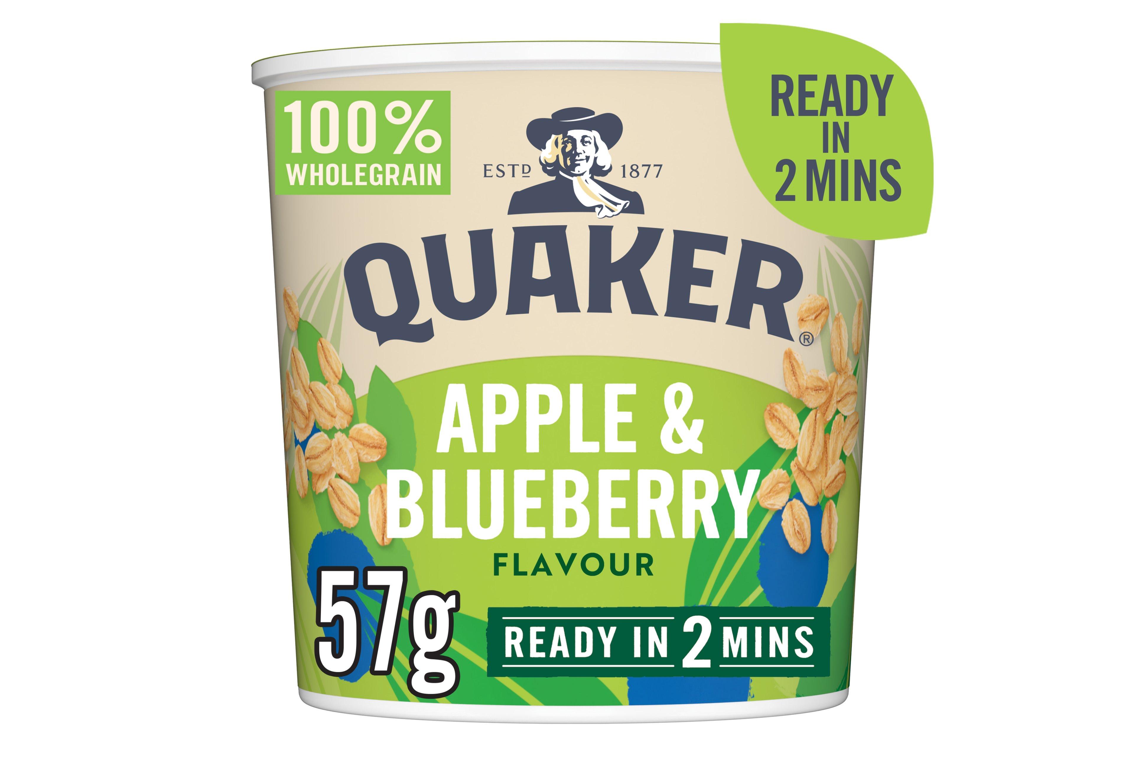 Quaker Oat So Simple Apple & Blueberry Porridge Pot 57g