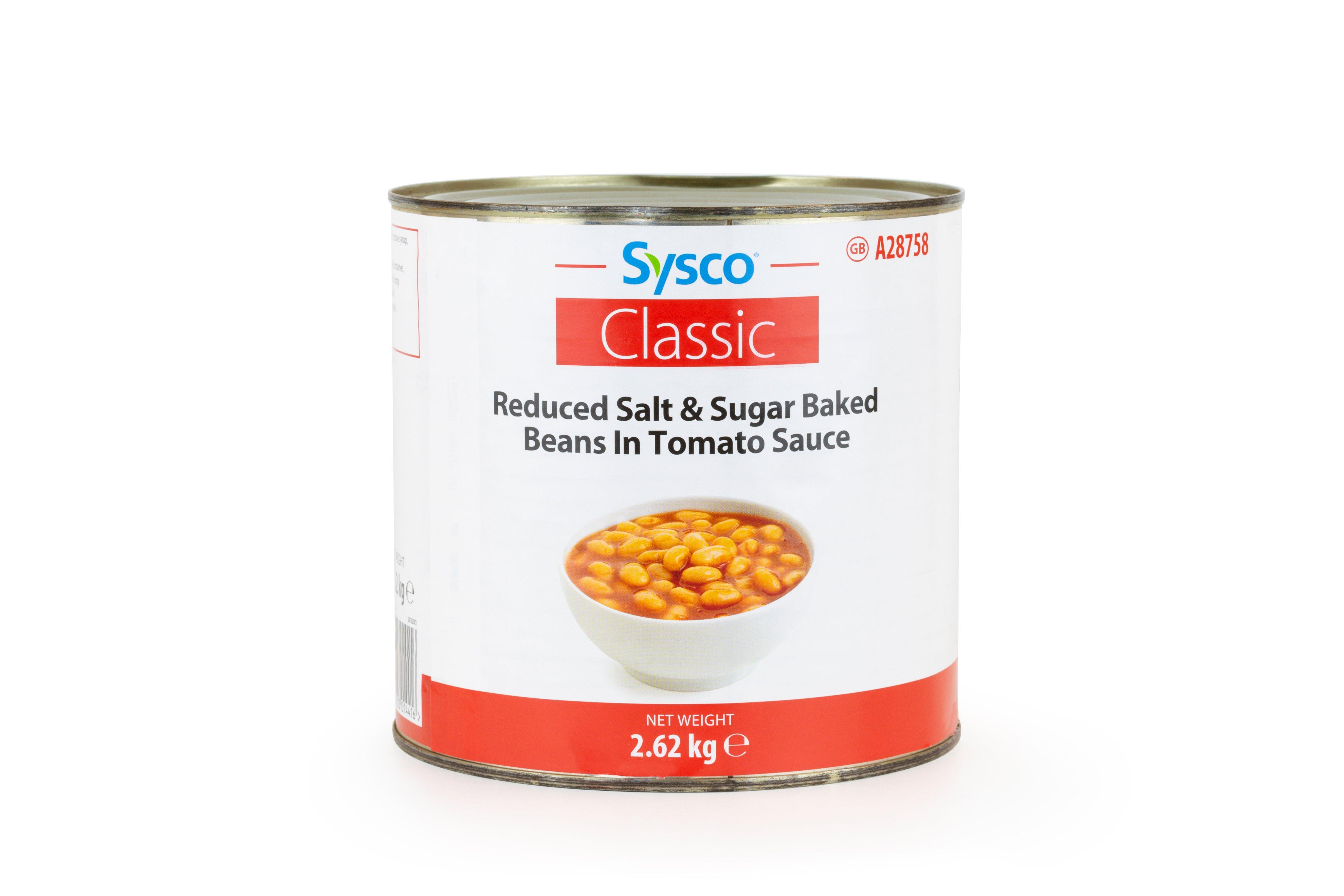 Sysco Classic Reduced Salt & Sugar Baked Beans in Tomato Sauce