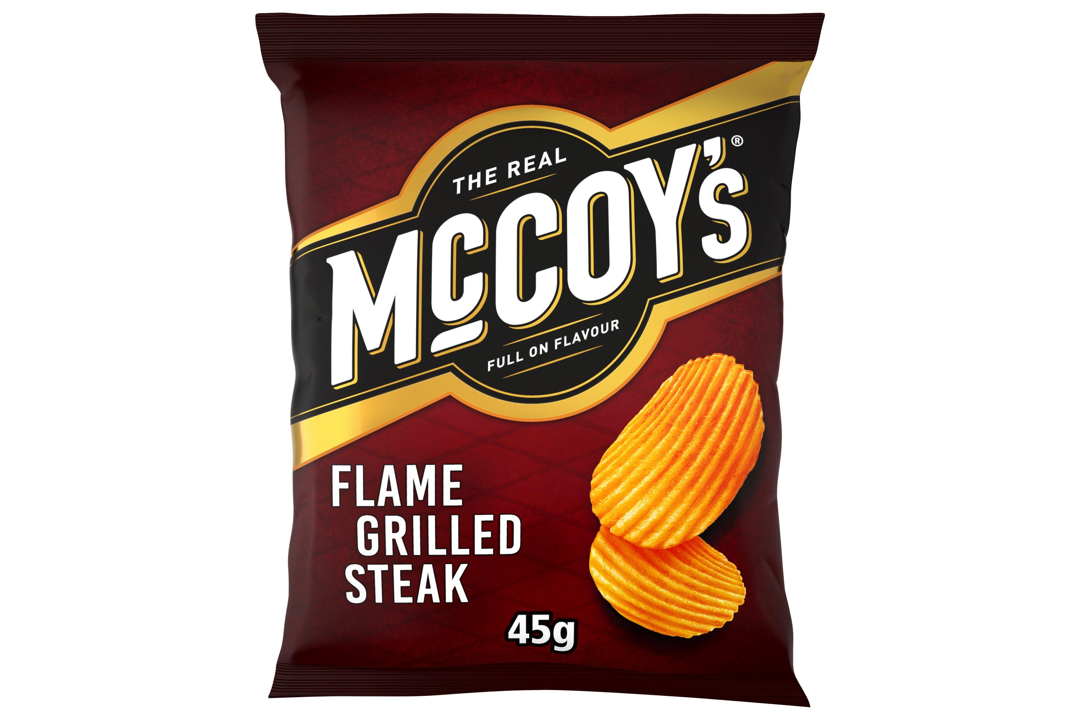McCoy's Flame Grilled Steak Grab Bag Crisps 45G