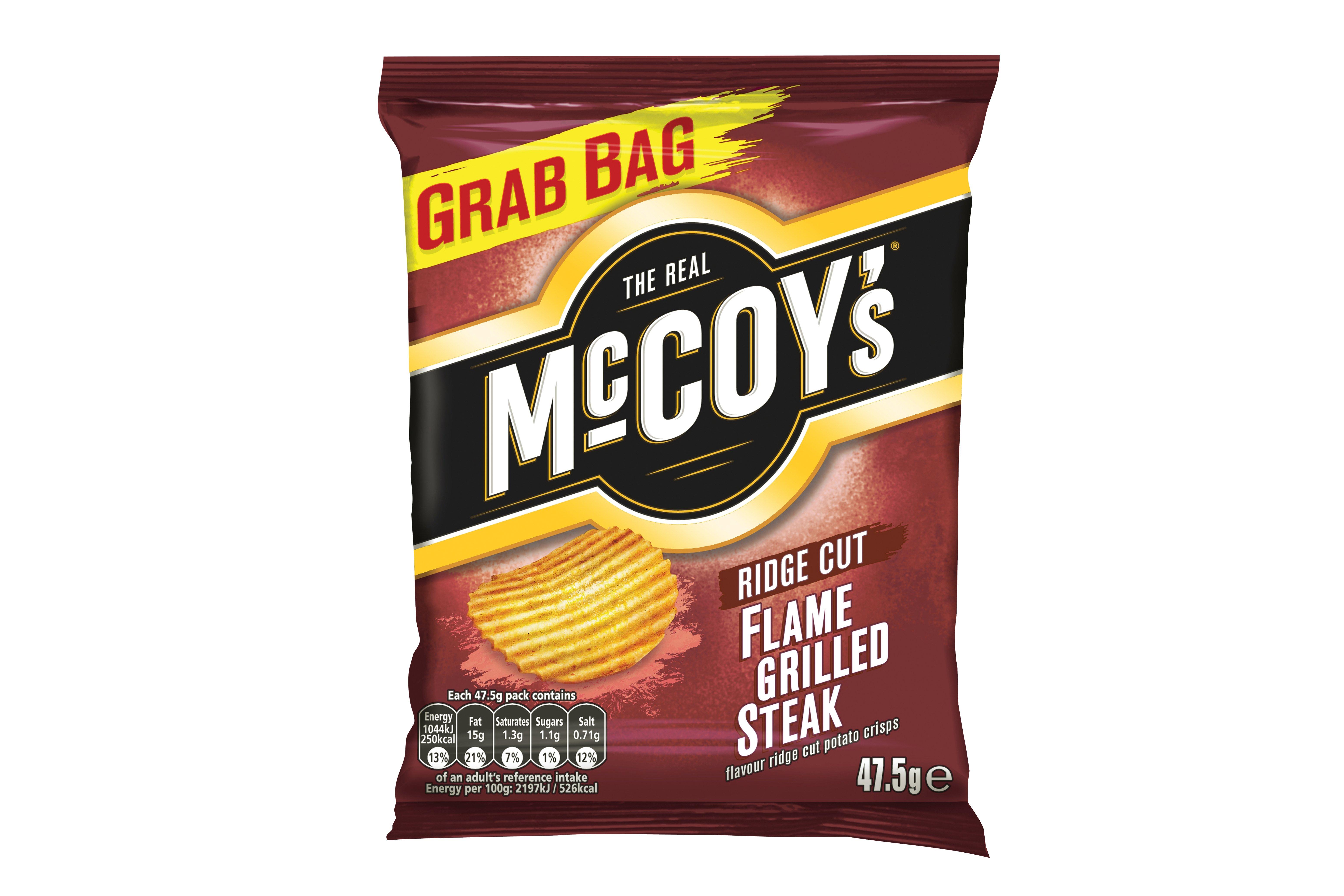 McCoy's Flame Grilled Steak Grab Bag Crisps 45G