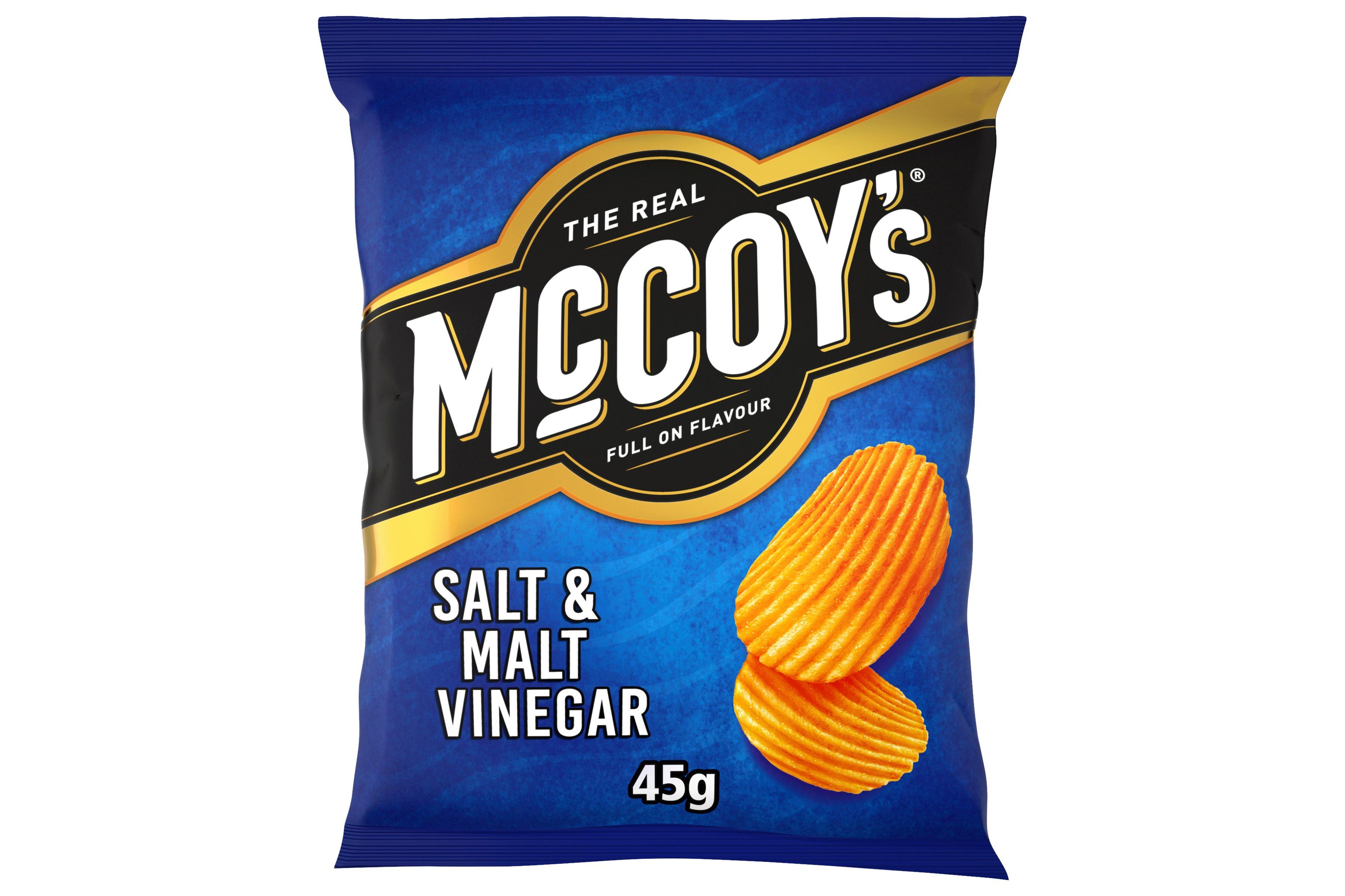 McCoy's Salt & Malt Vinegar Grab Bag Crisps 45g