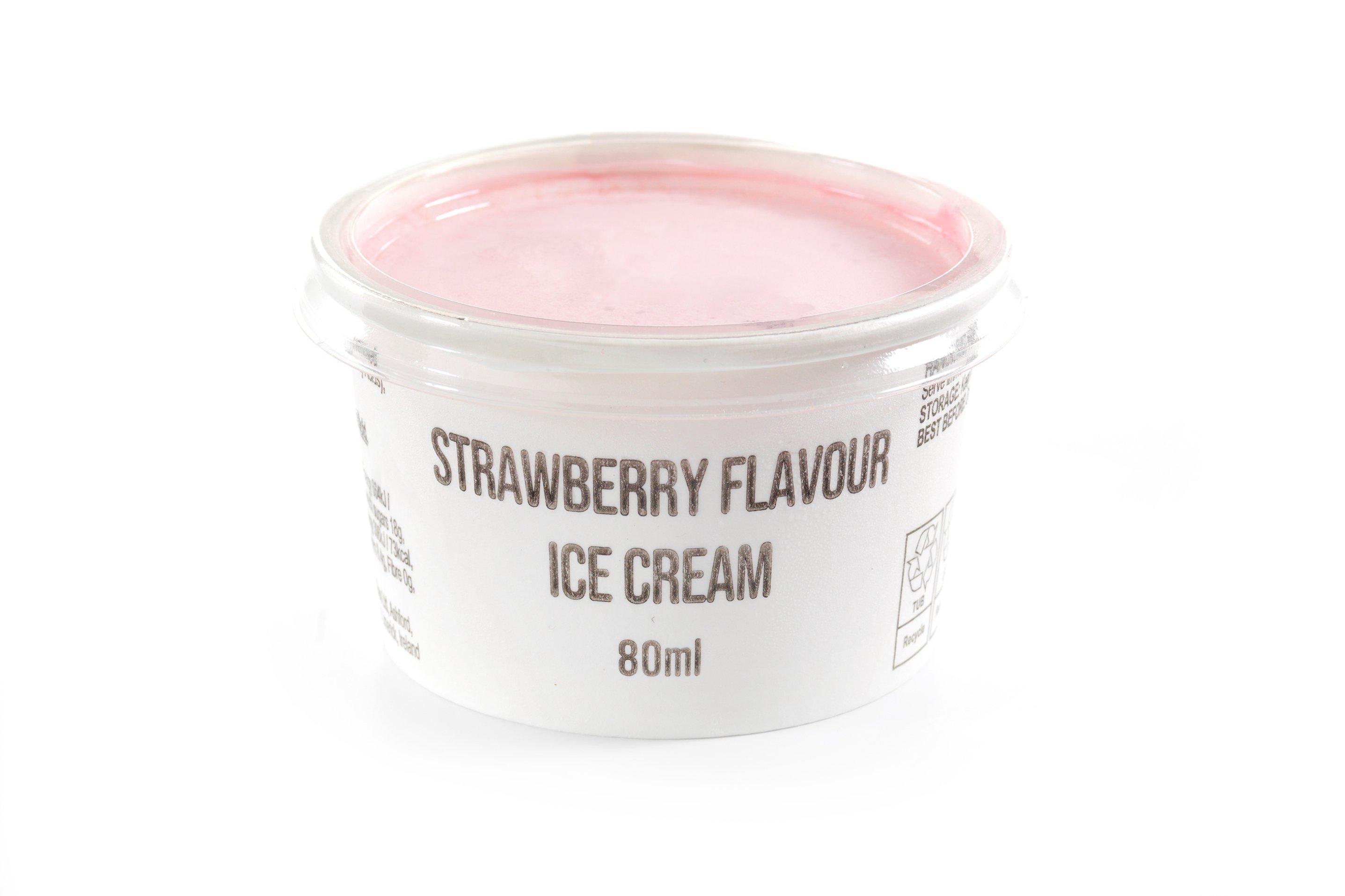 Brakes Essentials Strawberry Flavour Ice Cream in Individual Tubs