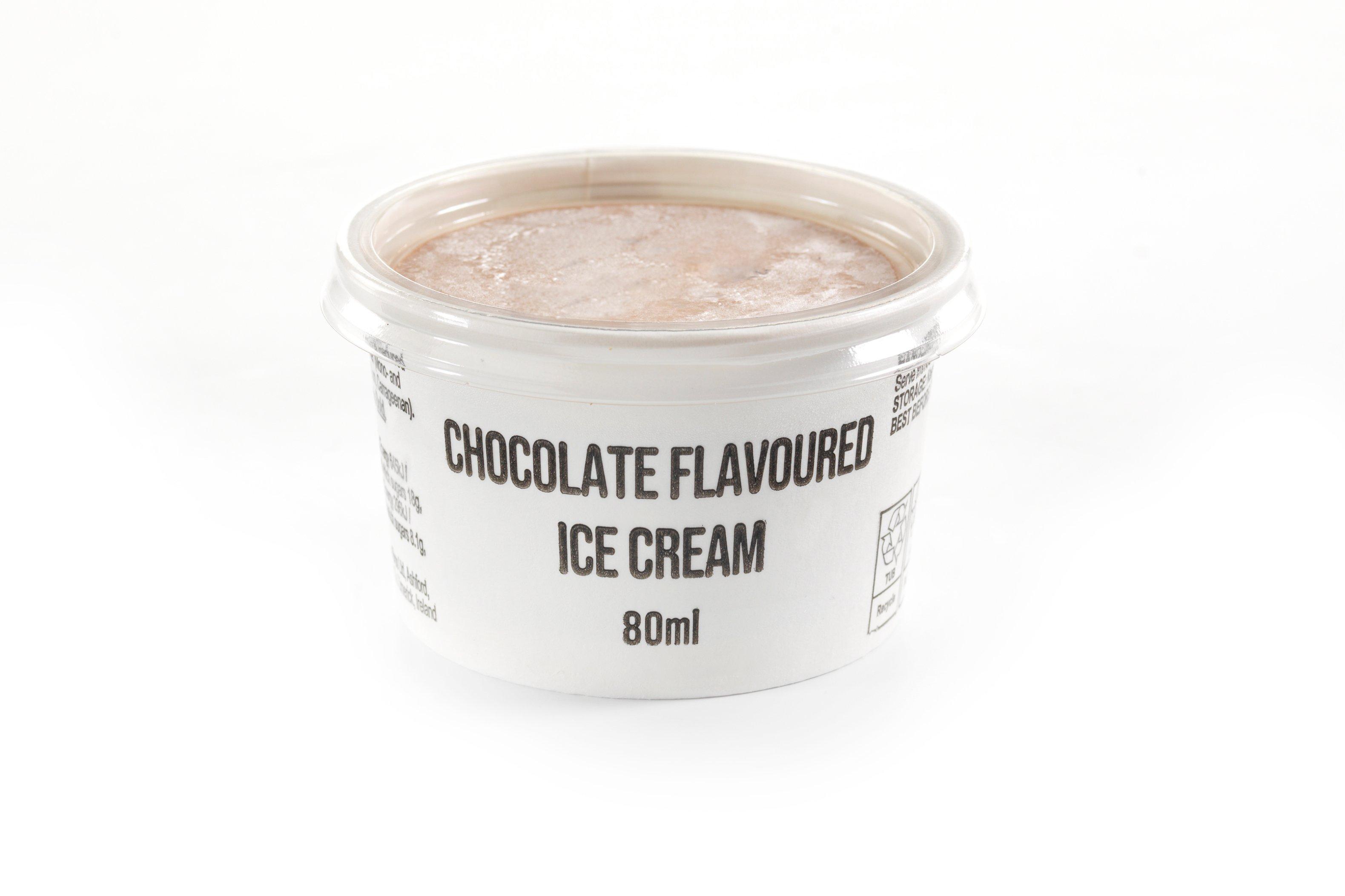 Sysco Essentials Chocolate Flavoured Ice Cream in Individual Tubs